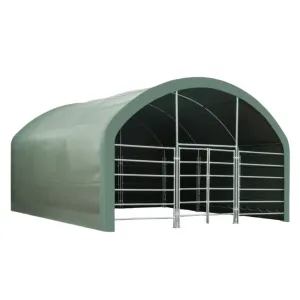 20' x 20' Livestock Corral Shelter with front door