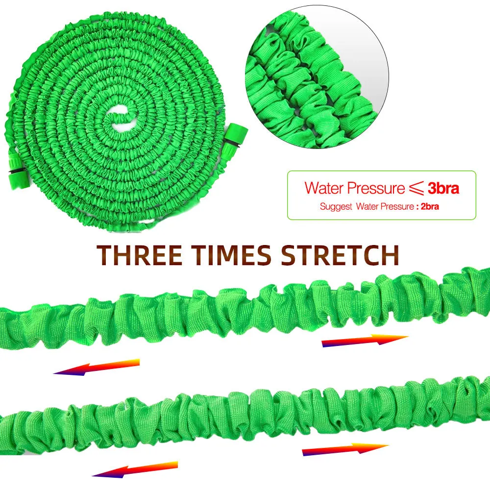 25-200FT Expandable Garden Hose Kit with 7 Spraying Modes