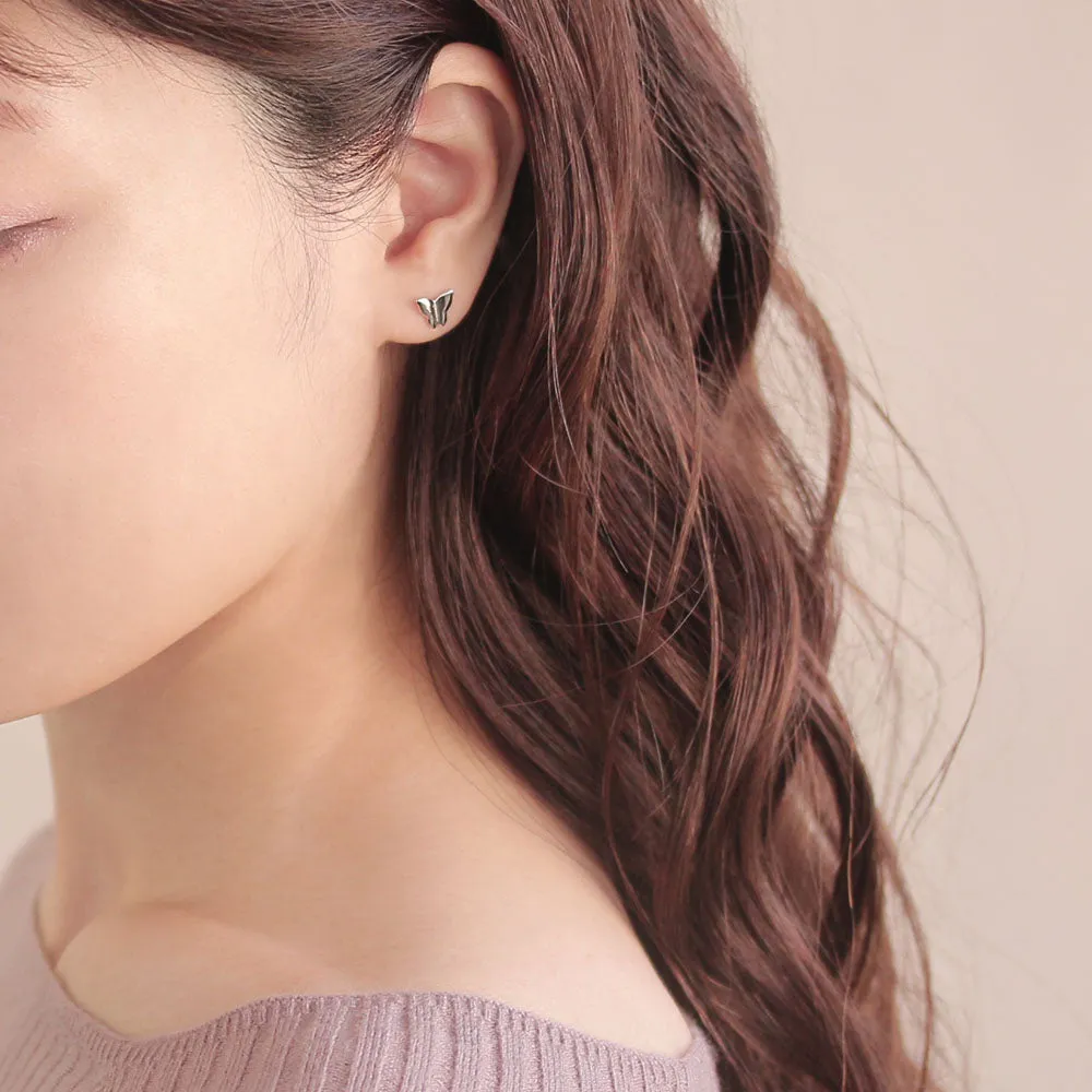 925 Silver Butterfly Studs
