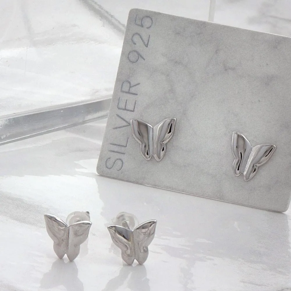 925 Silver Butterfly Studs