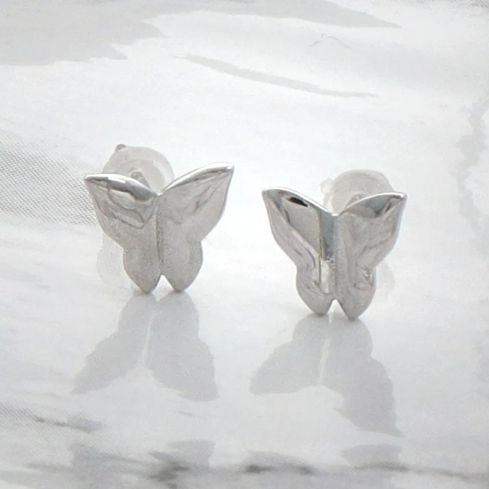 925 Silver Butterfly Studs