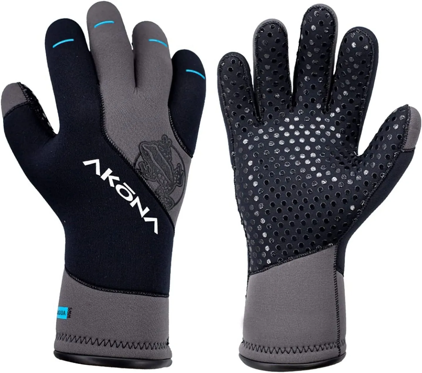 Akona Antigua 3mm Gloves with Polyurethane Palms for Tremendous Grip