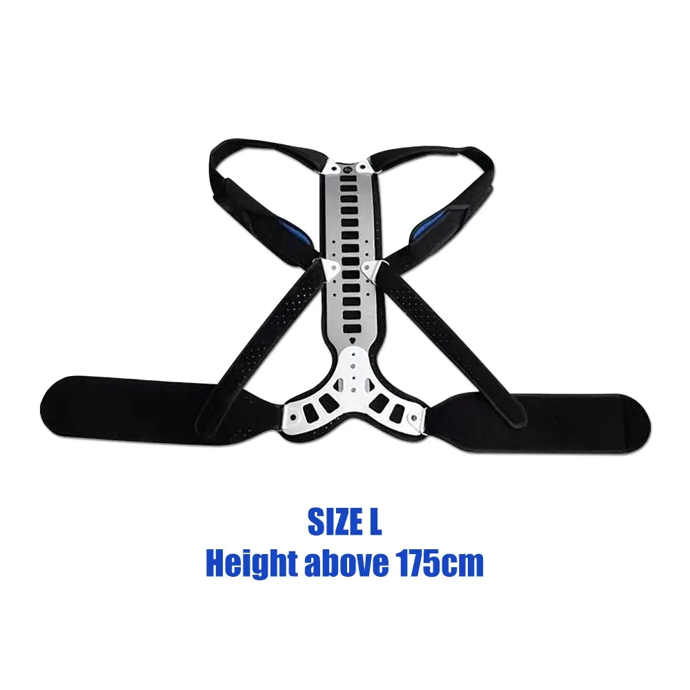 Alloy Hunchback Belt Lumbar Column Posture Corrector Vest Adjustable Back Support Strap Shoulder Spine Brace Neck Stretcher Tool