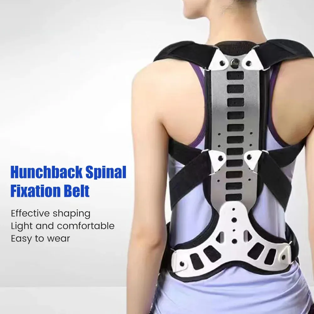 Alloy Hunchback Belt Lumbar Column Posture Corrector Vest Adjustable Back Support Strap Shoulder Spine Brace Neck Stretcher Tool
