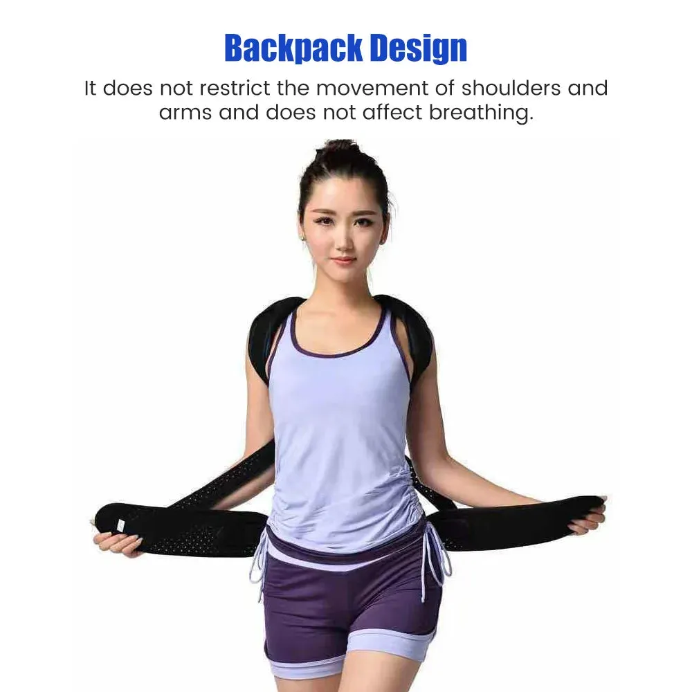 Alloy Hunchback Belt Lumbar Column Posture Corrector Vest Adjustable Back Support Strap Shoulder Spine Brace Neck Stretcher Tool