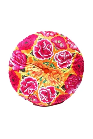ANNA CHANDLER VELVET ROUND CUSHION MEXICANA