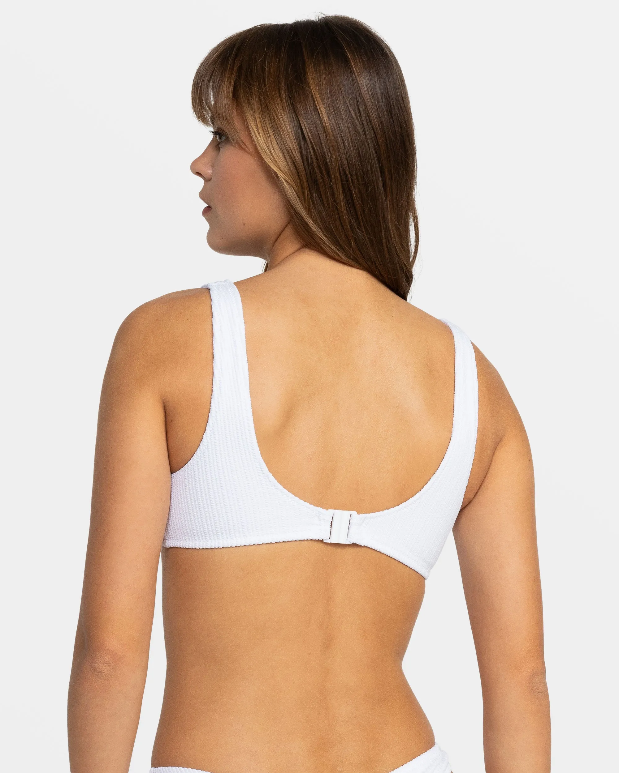 Aruba Bralette Bikini Top - Bright White