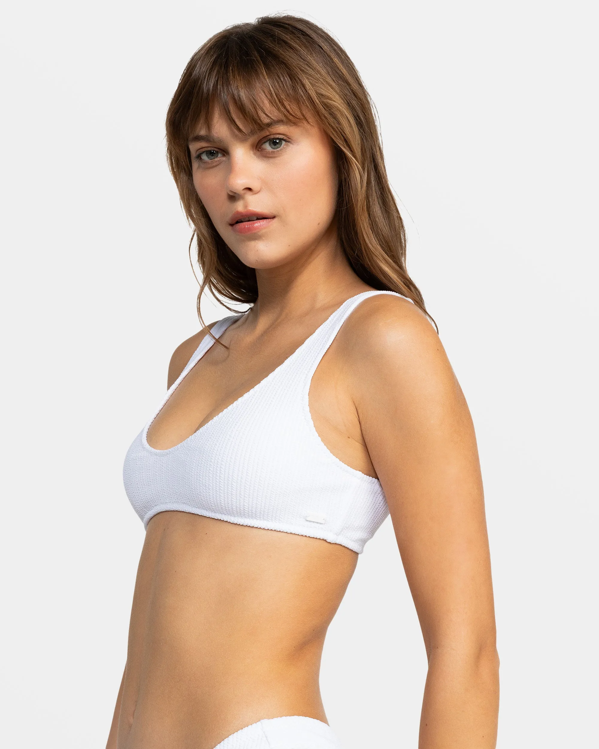 Aruba Bralette Bikini Top - Bright White