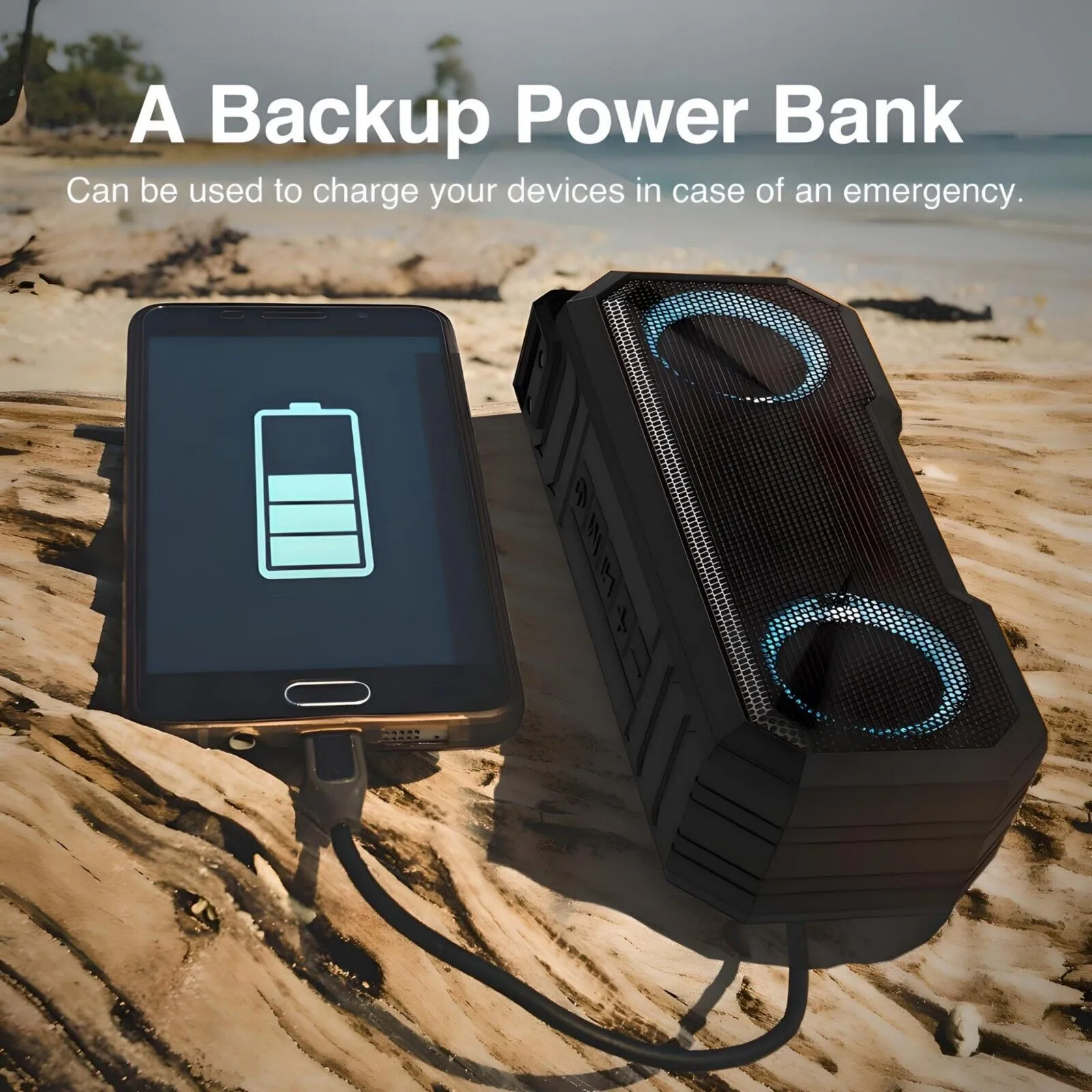 Betron Speaker, Stereo Sound, Waterproof Bluetooth Speaker Wireless Connection