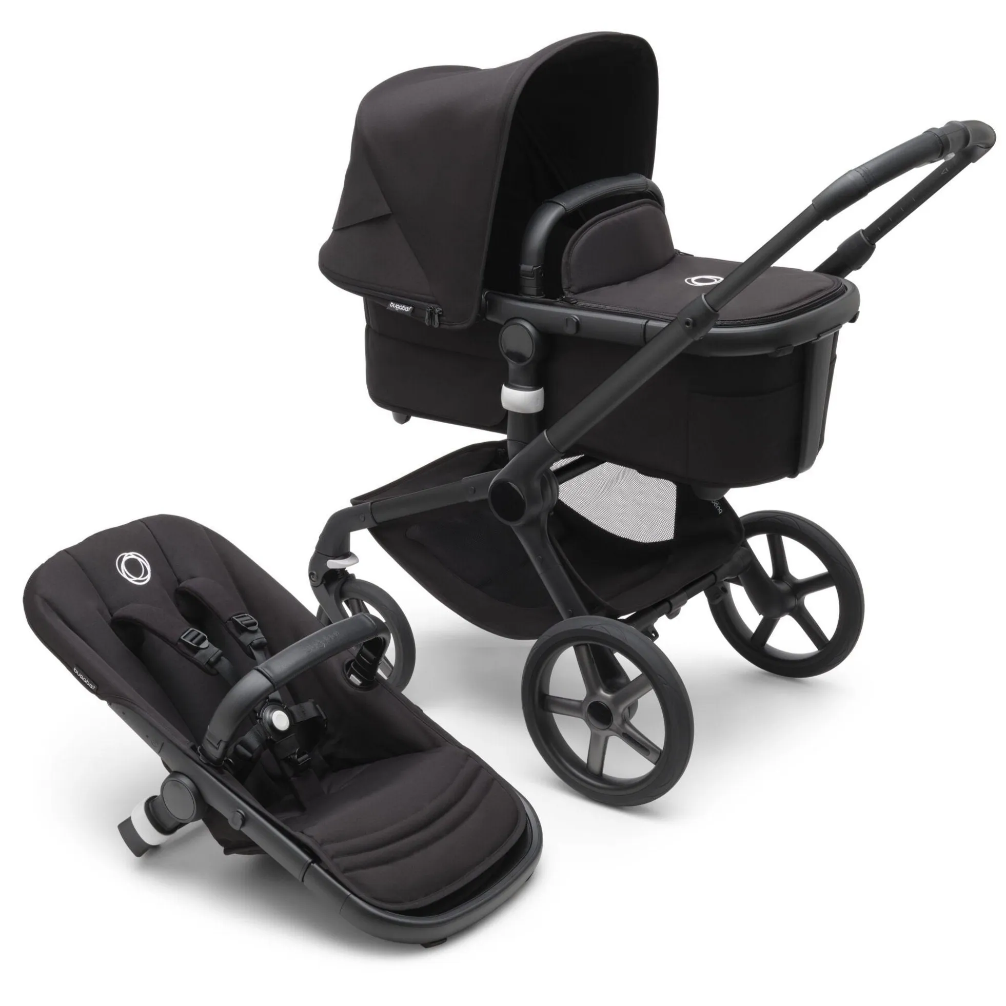 Bugaboo Fox 5 complete Black chassis/ Midnight Black fabric