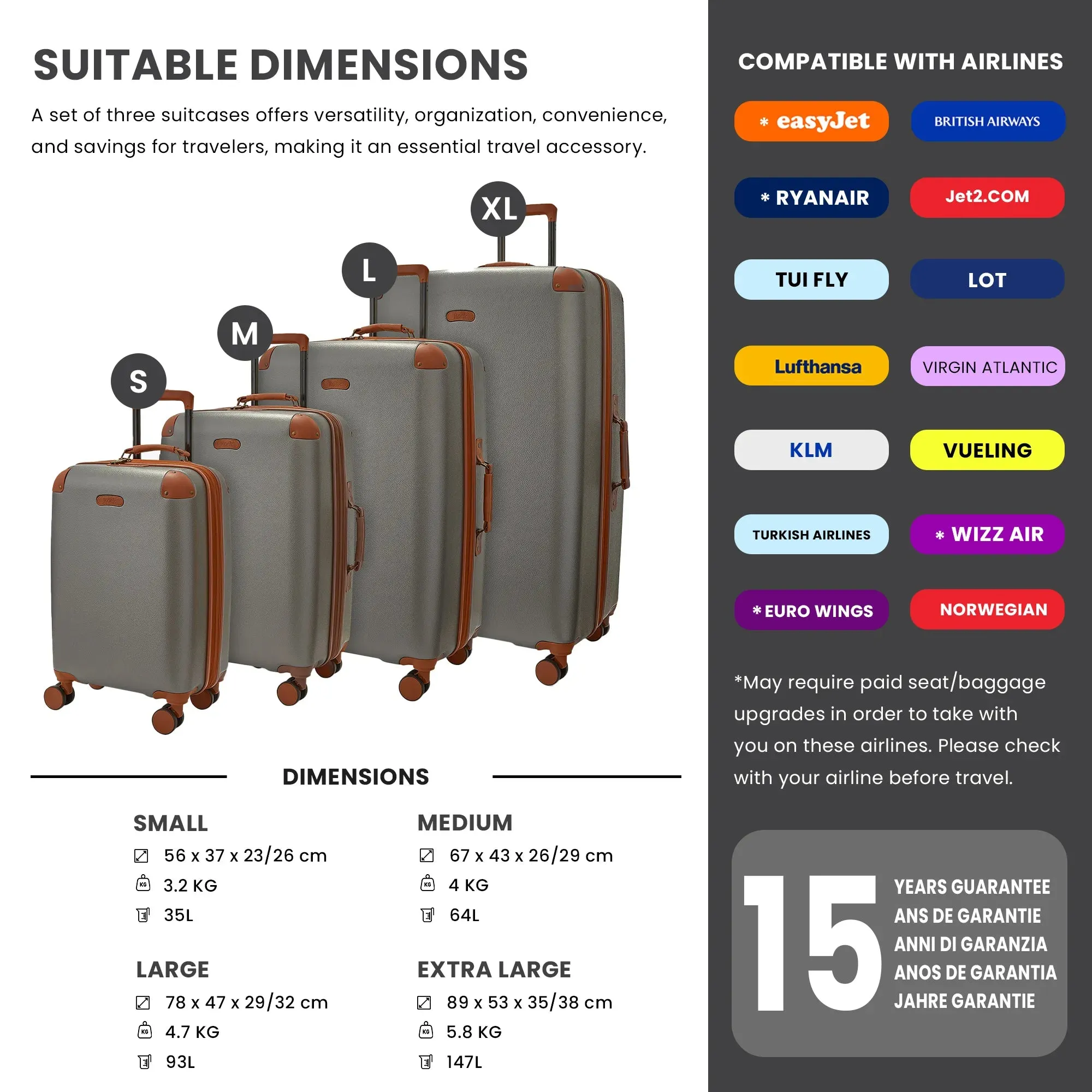 Carnaby - Suitcase Expandable Hard-Shell 4 Spinner Wheels