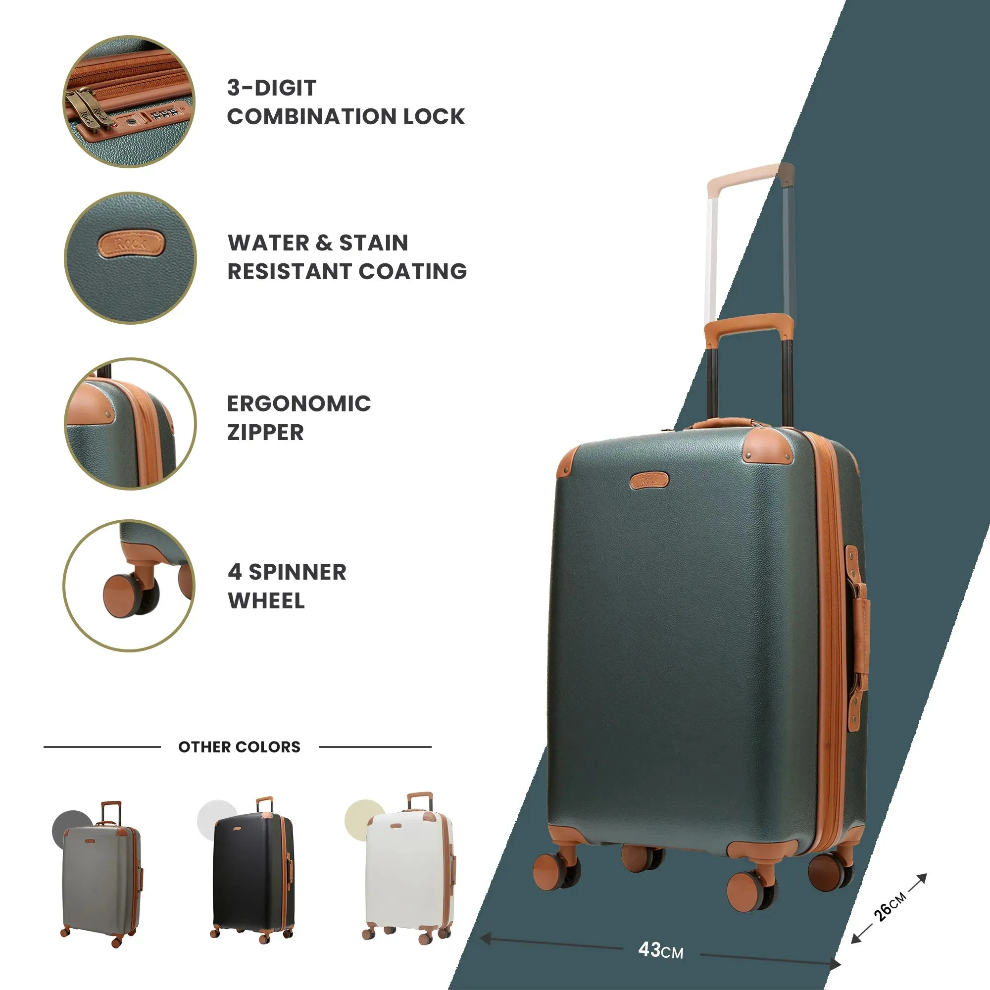 Carnaby - Suitcase Expandable Hard-Shell 4 Spinner Wheels