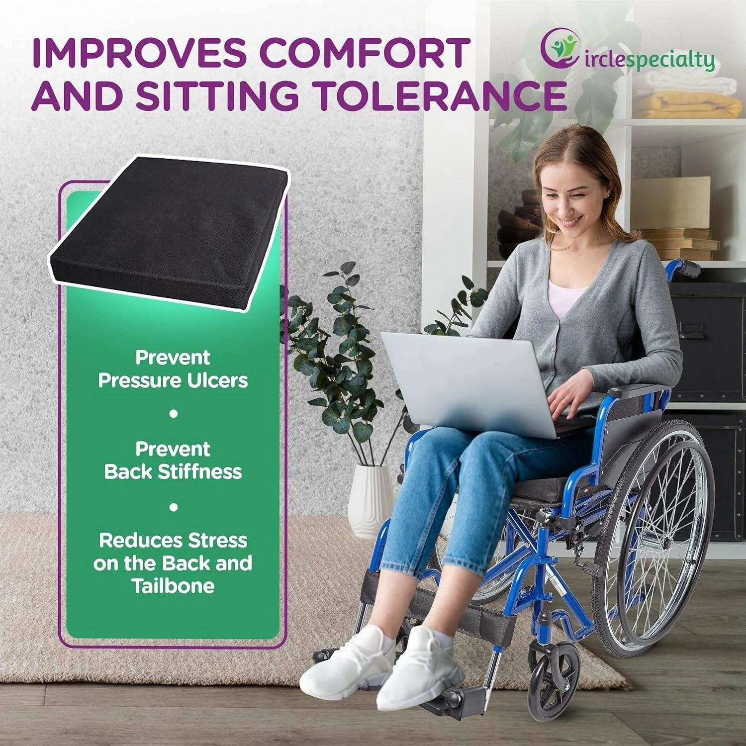Circle Specialty Seat Cushion for Wheelchair