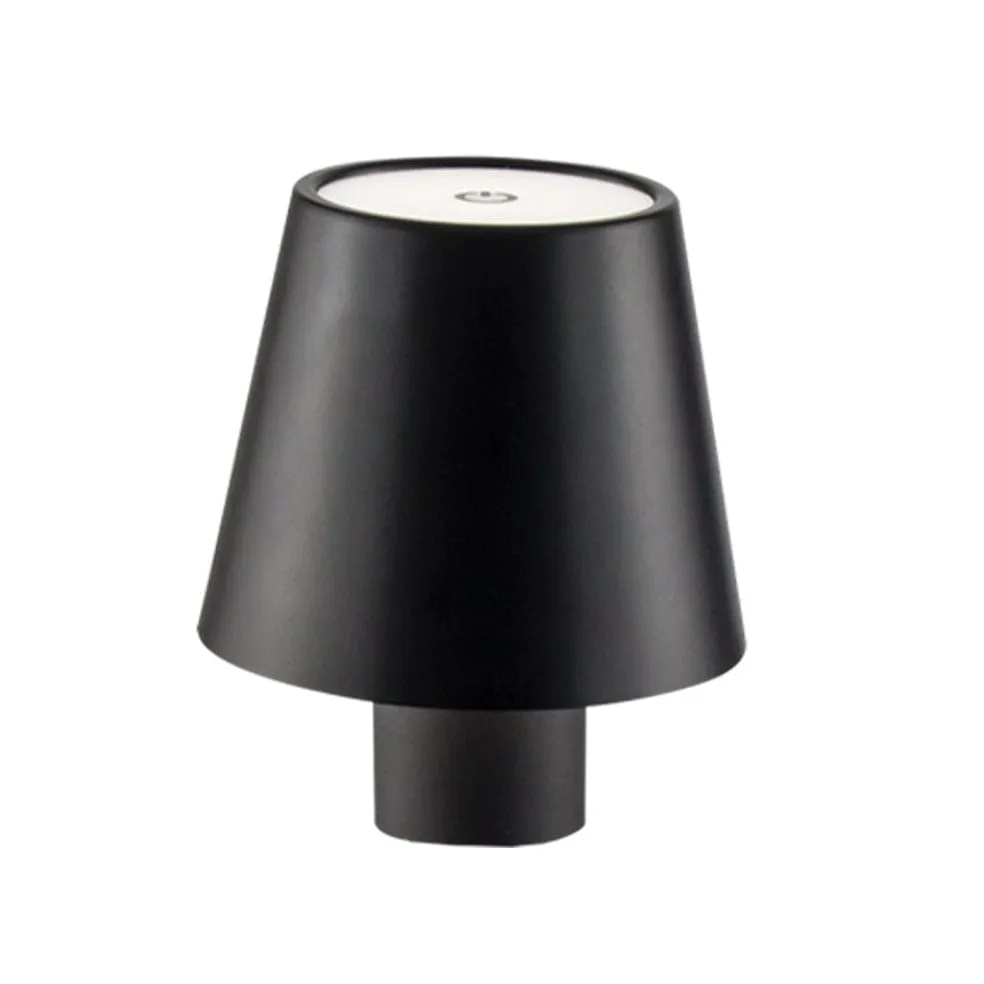 Corky Rechargeable LED Metal Lamp Black | White