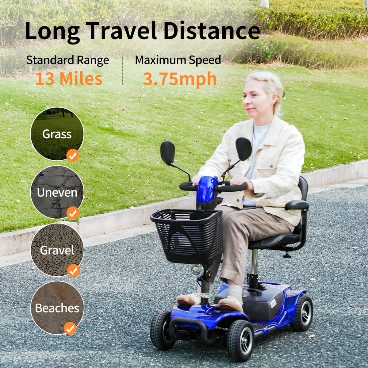 D41 Explorer-Swift Compact Lightweight Mobility Scooter