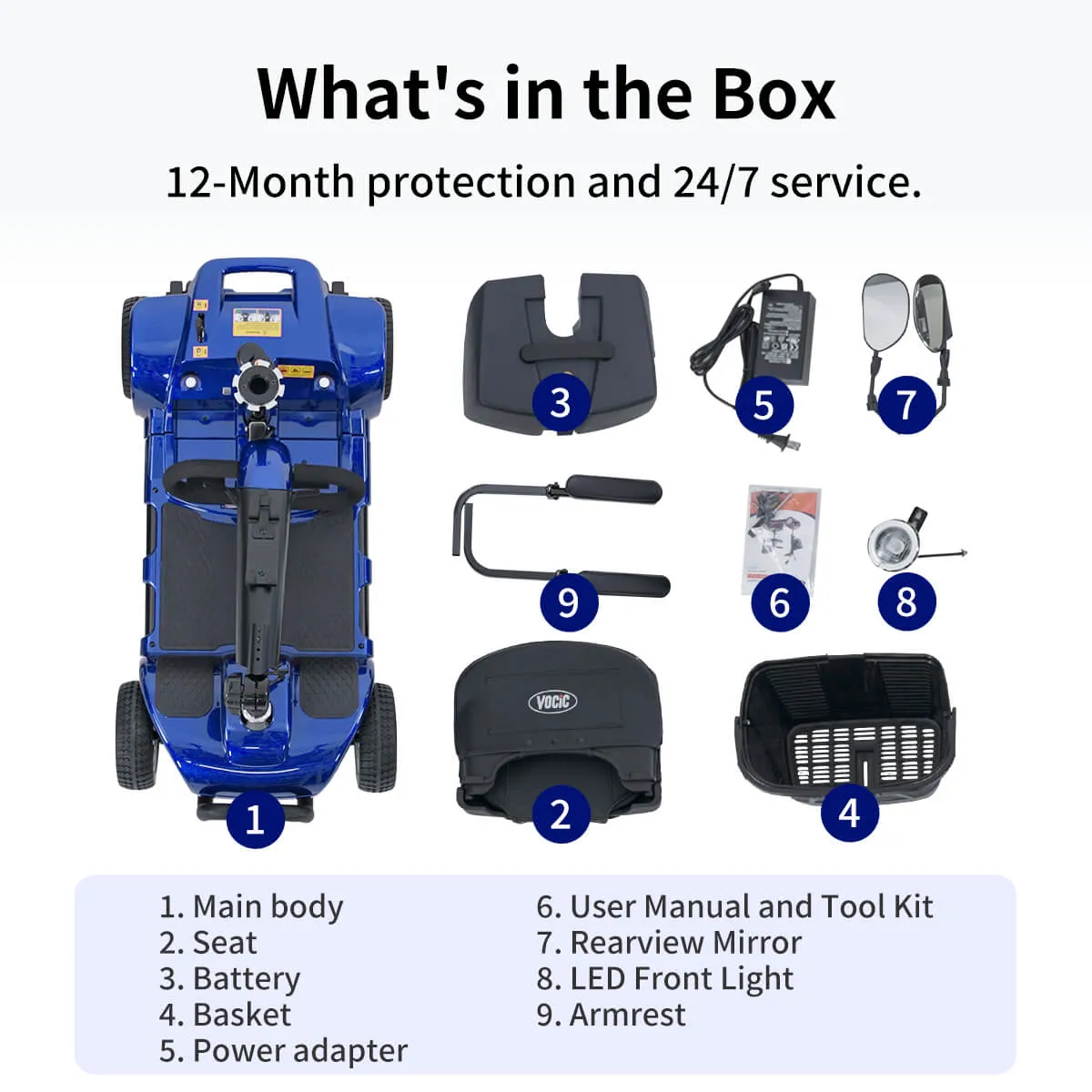 D41 Explorer-Swift Compact Lightweight Mobility Scooter