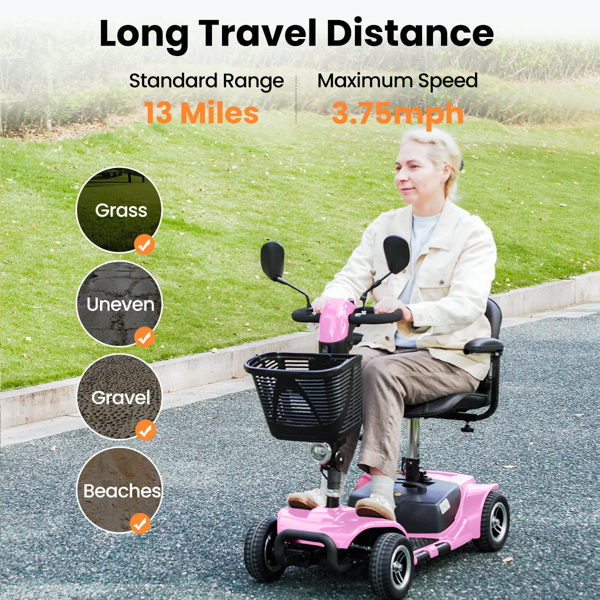 D41 Explorer-Swift Compact Lightweight Mobility Scooter