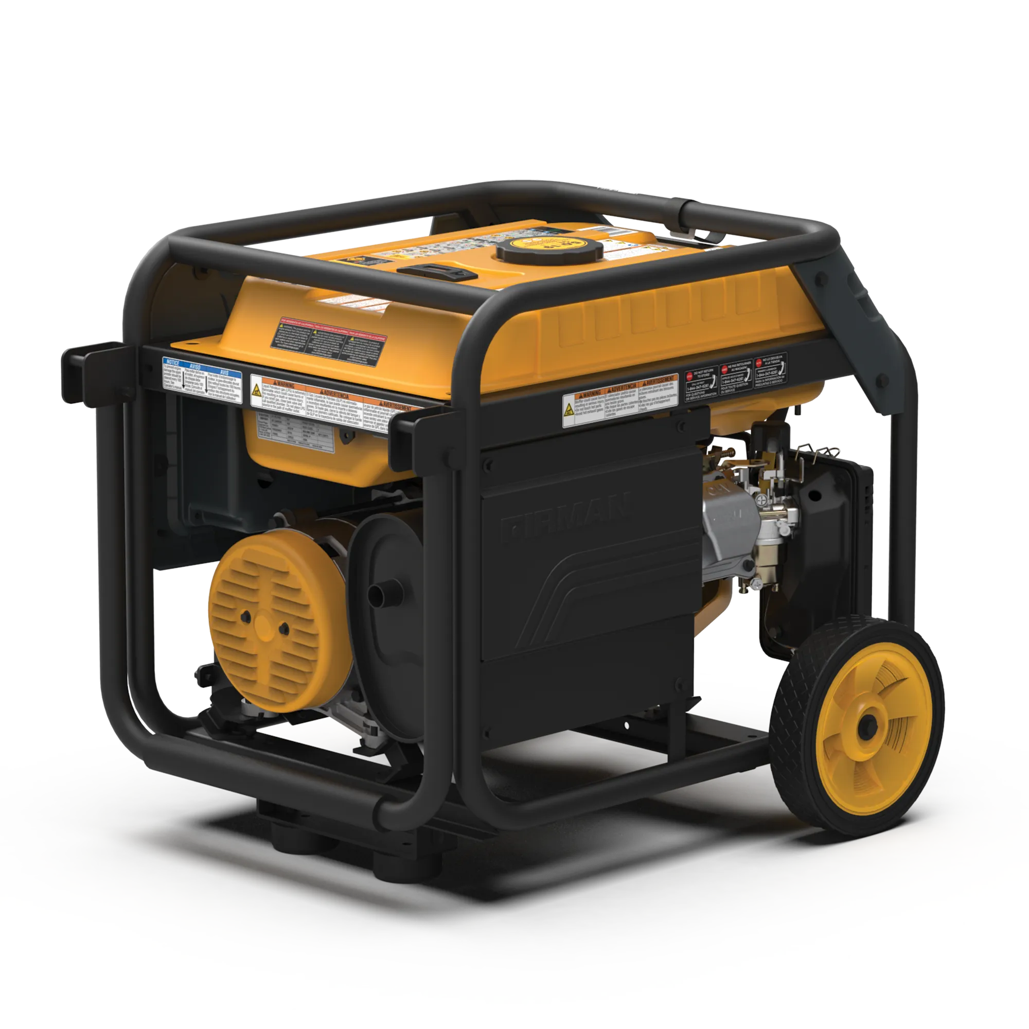 Dual Fuel 4550W Portable Generator Electric Start 120V