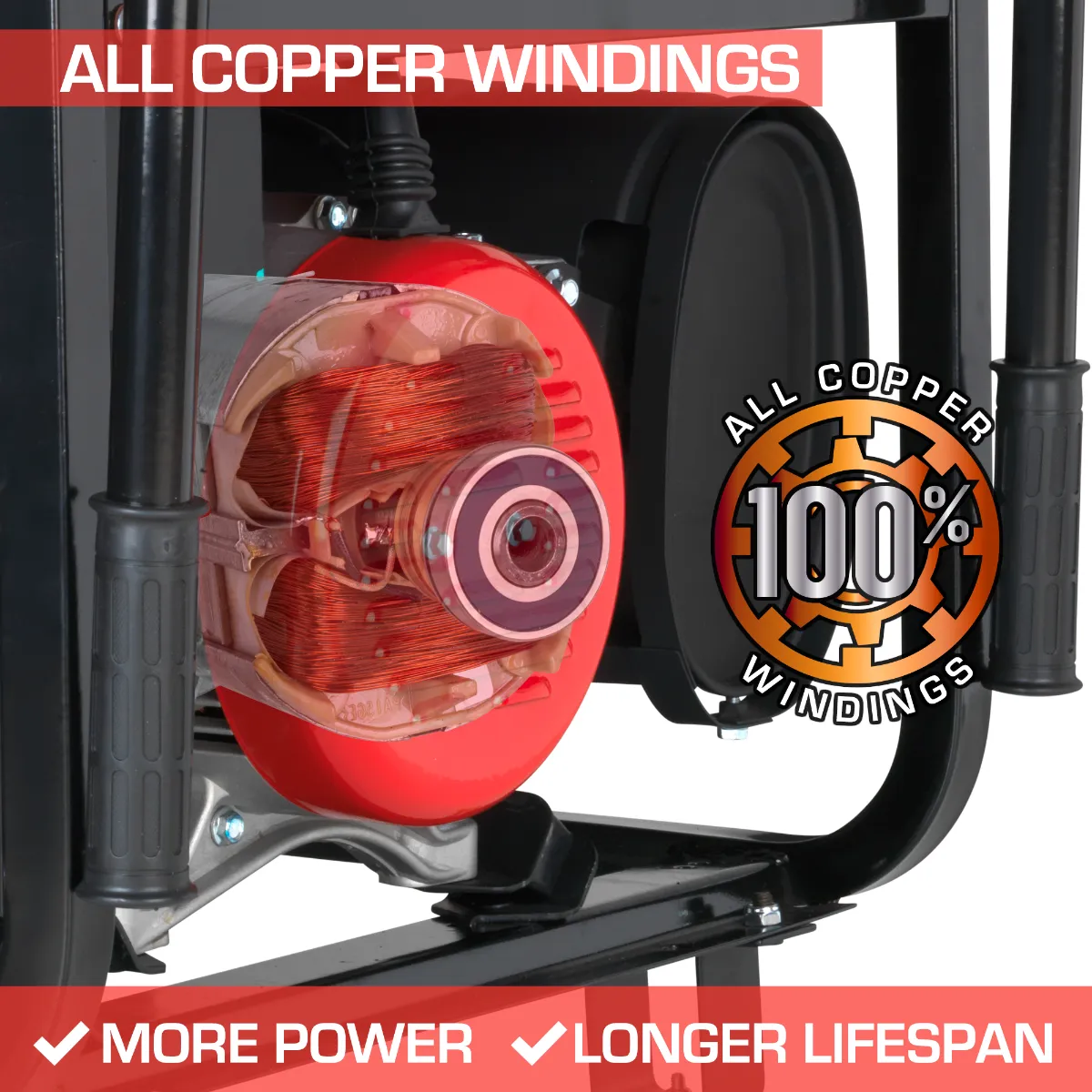 DuroMax / DuroStar DS13000EH 10500W/13000W Electric Start Dual Fuel Generator New (Red Version of XP13000EH)