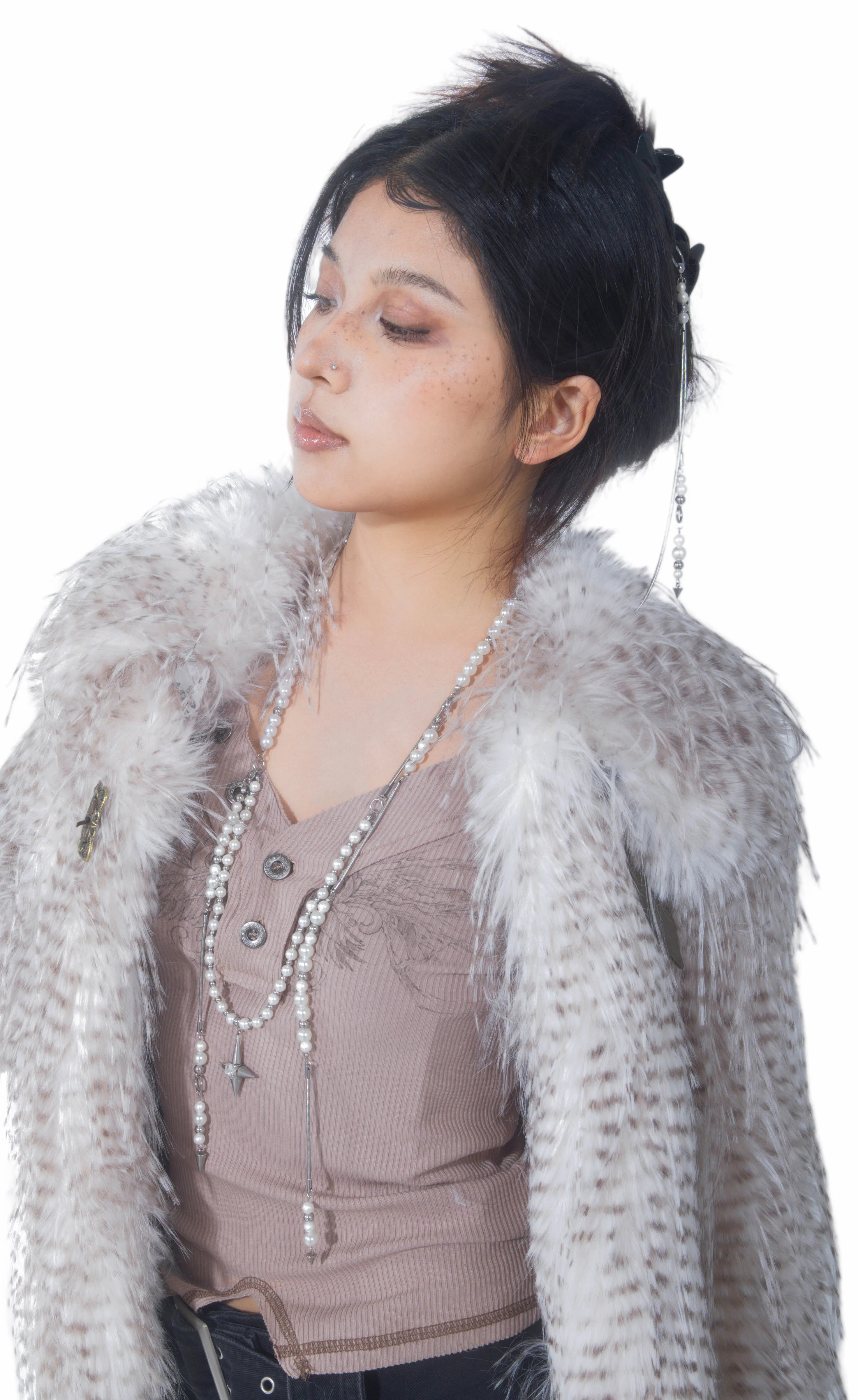 Fervooor Prickly Star long chain earrings