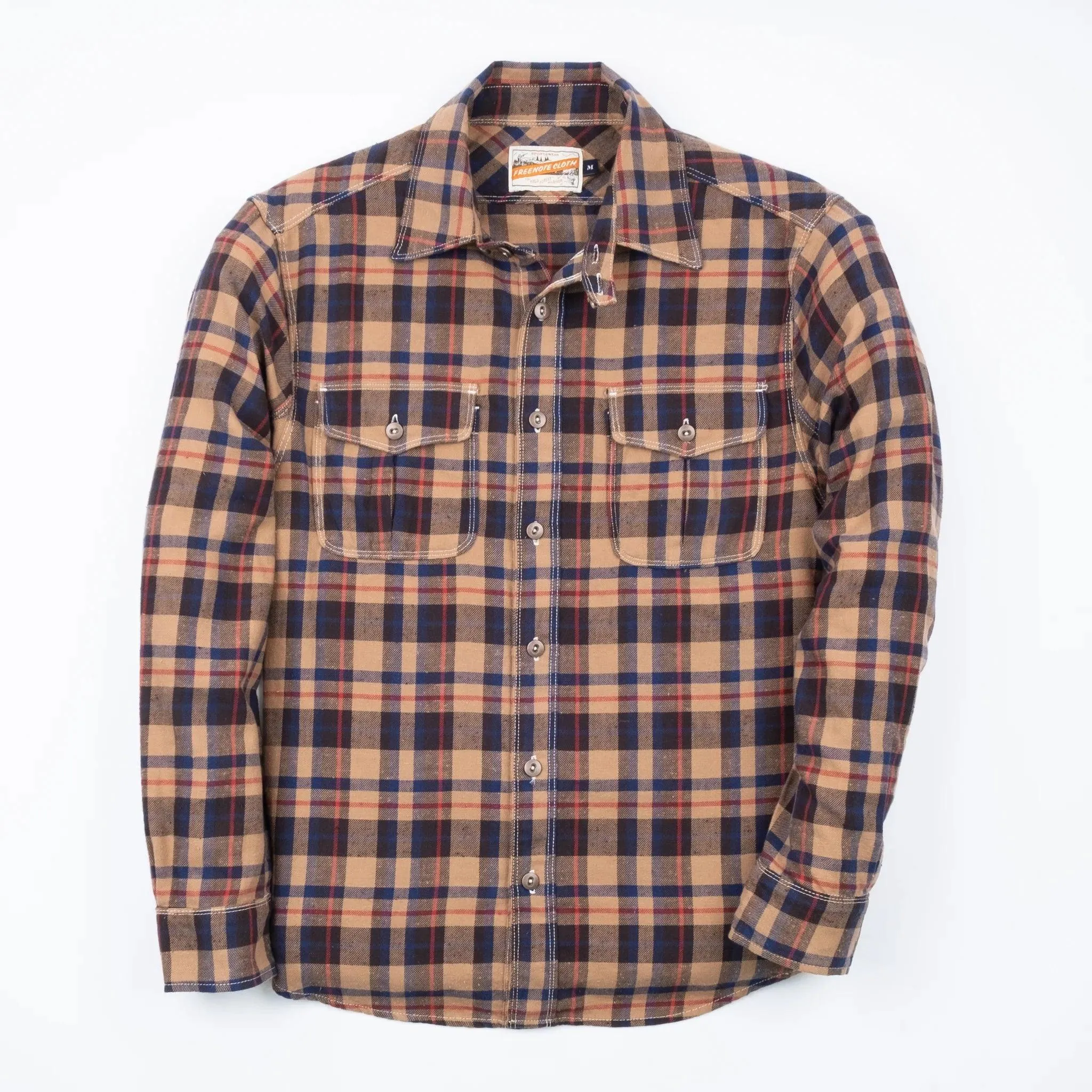 Freenote Cloth Currant Shirt - Brown Twill