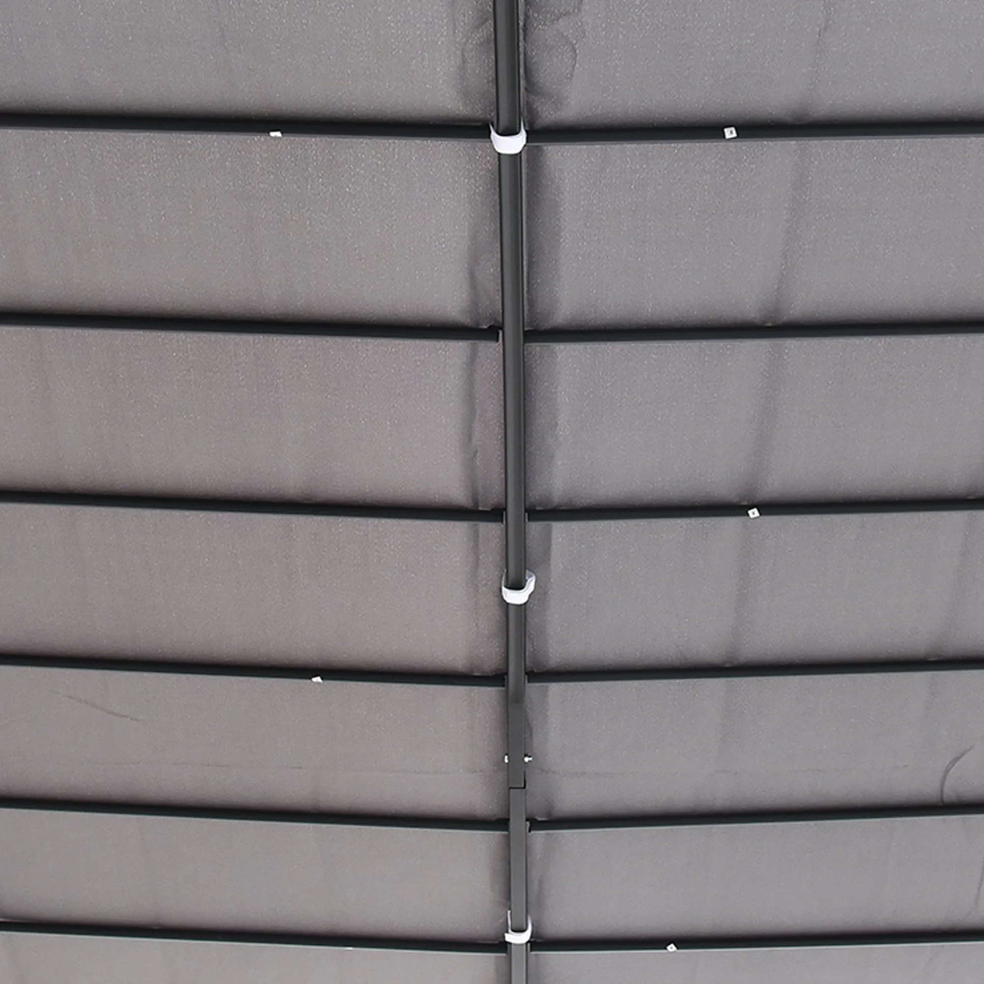 Garden Gazebo Awning 3x3m Freestanding Metal Wall Awning Canopy Grey