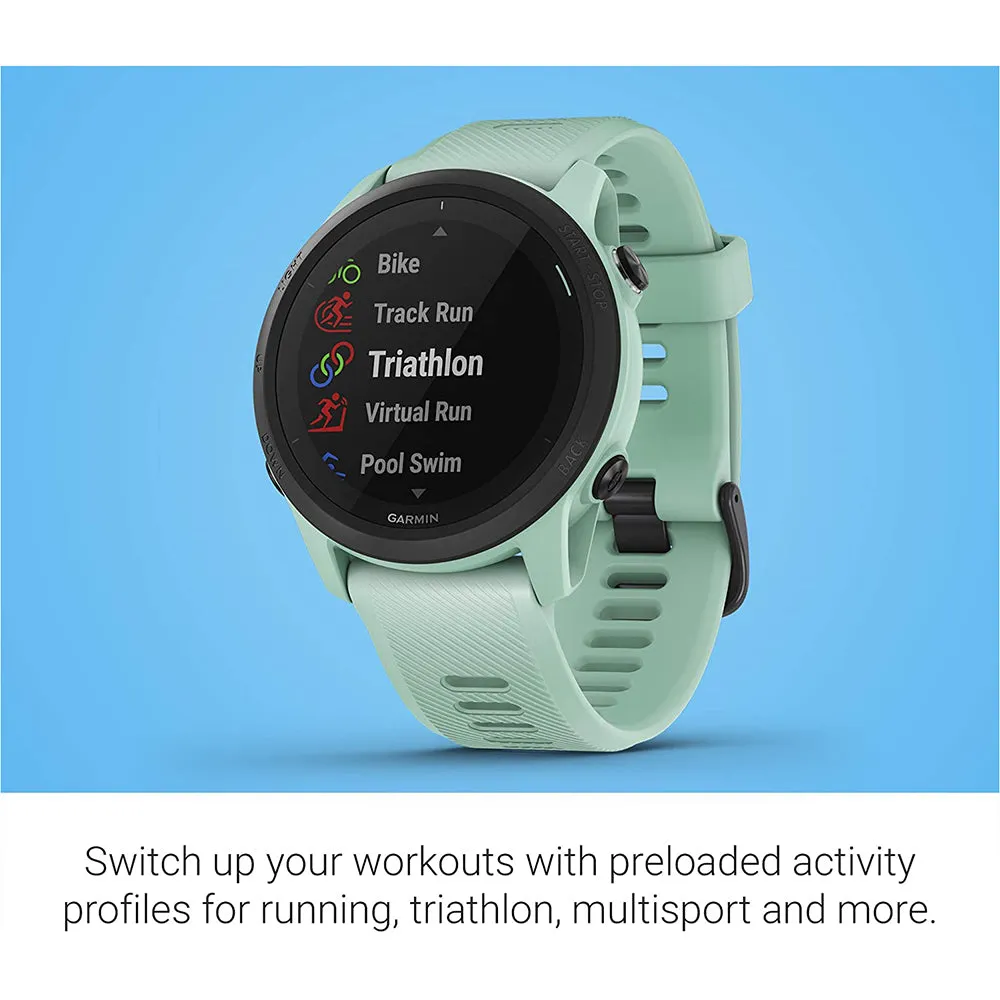 Garmin Forerunner 745 Neo Tropic Silicone Strap Digital Dial GPS Running and Triathlon Smart Watch - 010-02445-01
