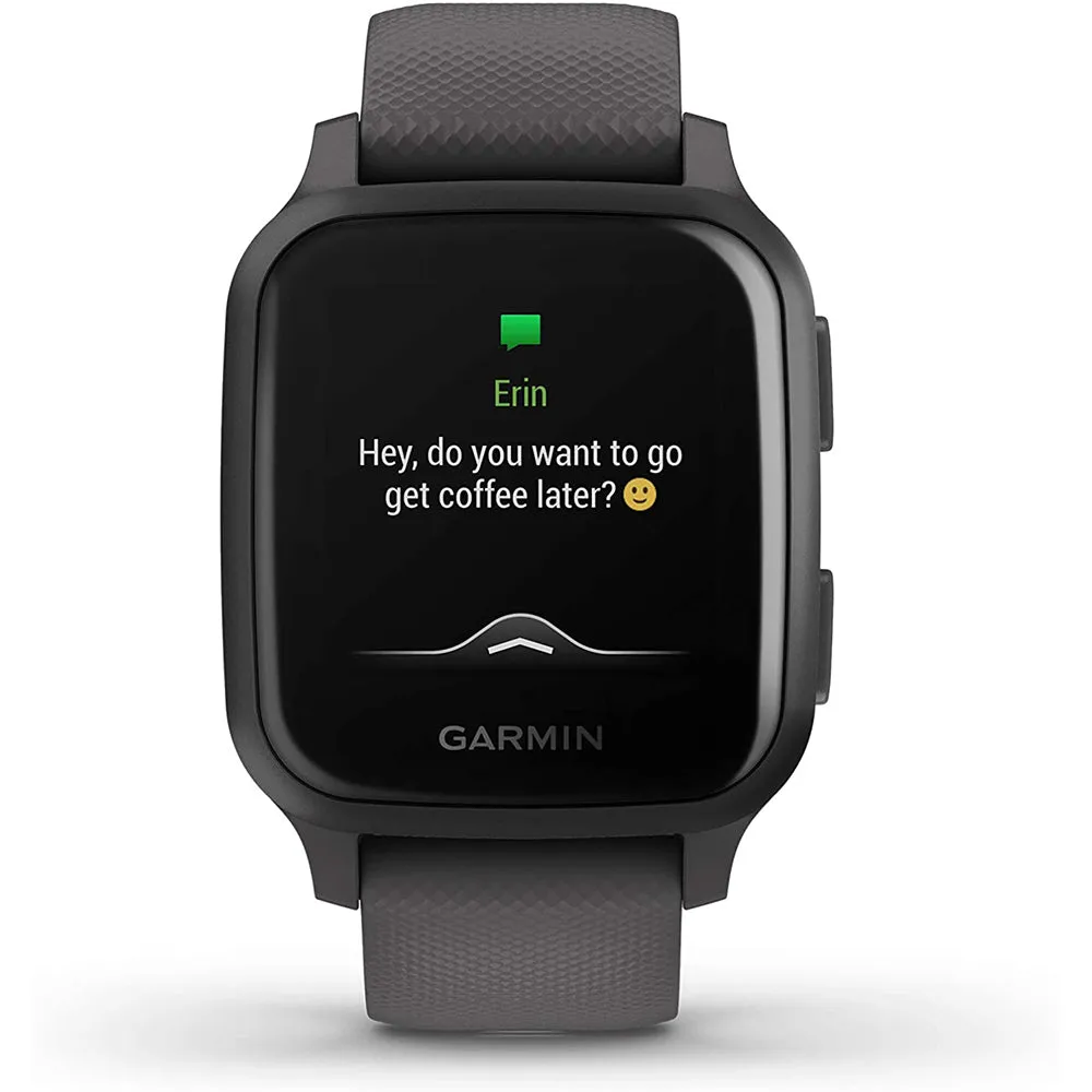 Garmin  Venu Sq Shadow Gray Silicone Band Digital Dial GPS Smartwatch - 010-02427-00