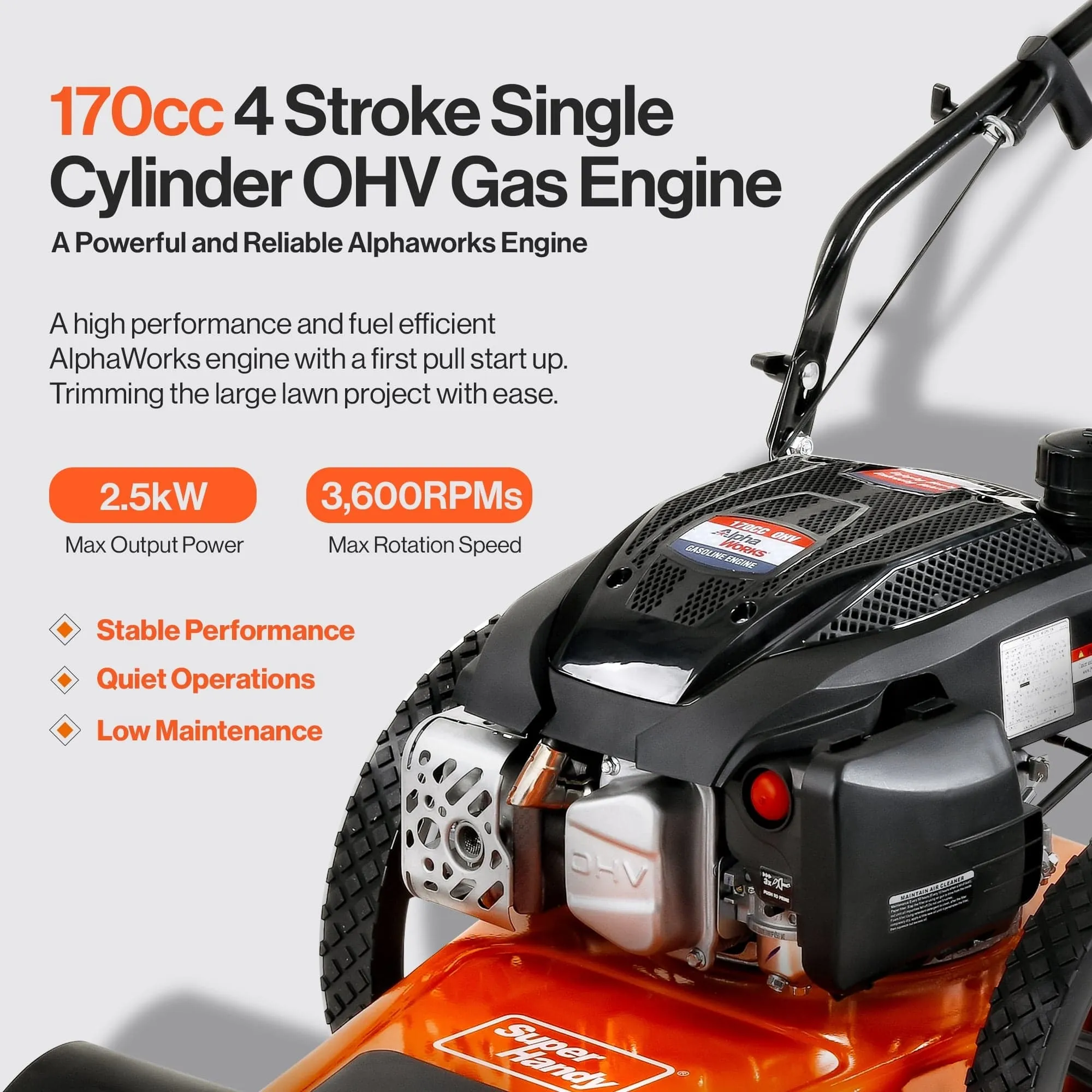 Gas String Trimmer Pro - 170cc, 22" Cut, All-Terrain Mastery