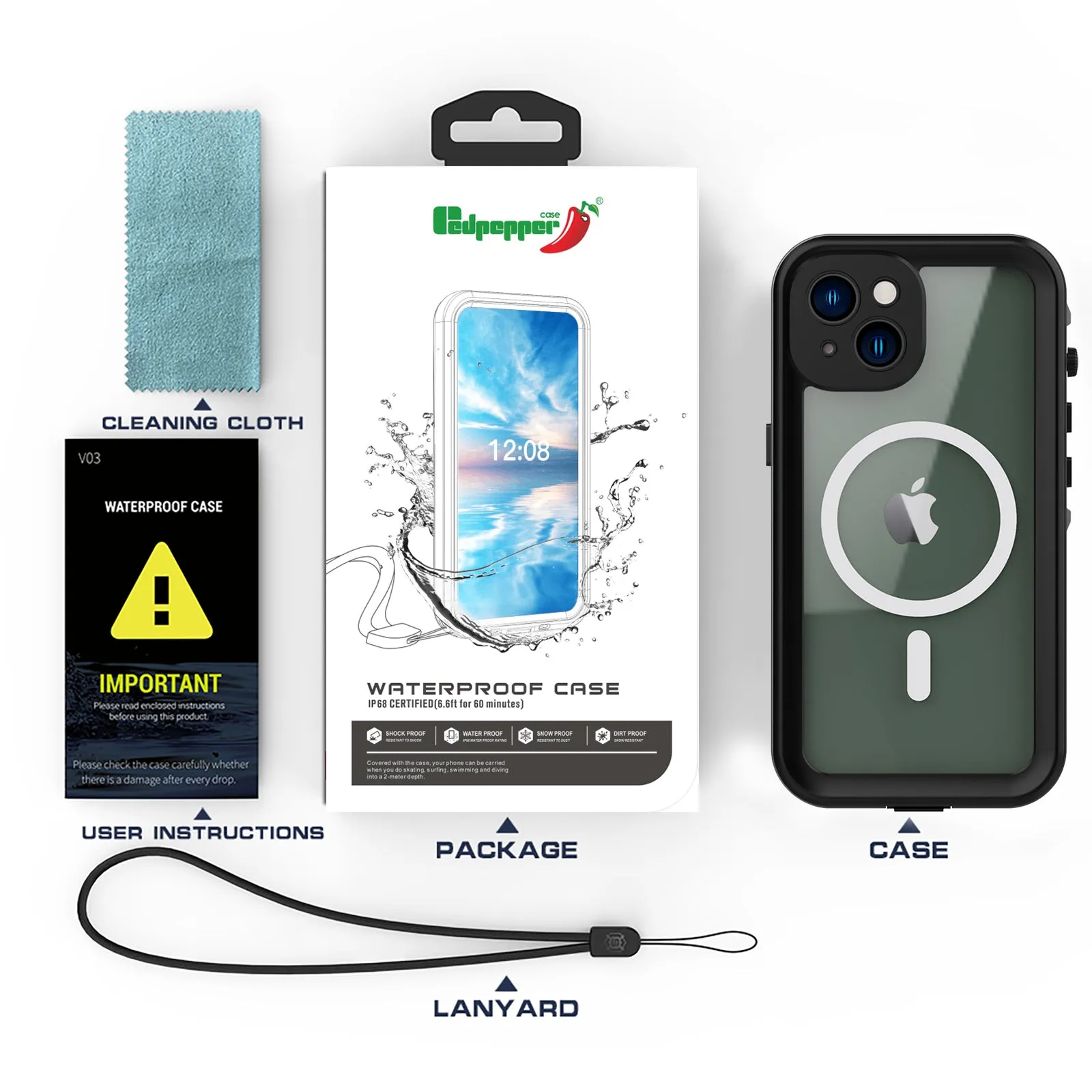 iPhone 14 Plus Case Waterproof