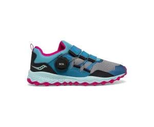KID'S PEREGRINE 12 SHIELD BOA - TURQUOISE/PINK