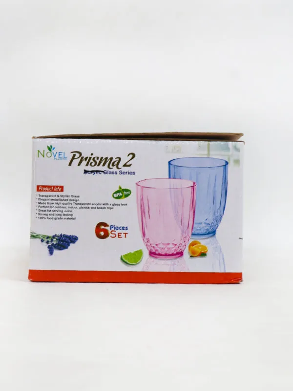 KTC6 Prisma Plastic Glass Set of 6 Blue