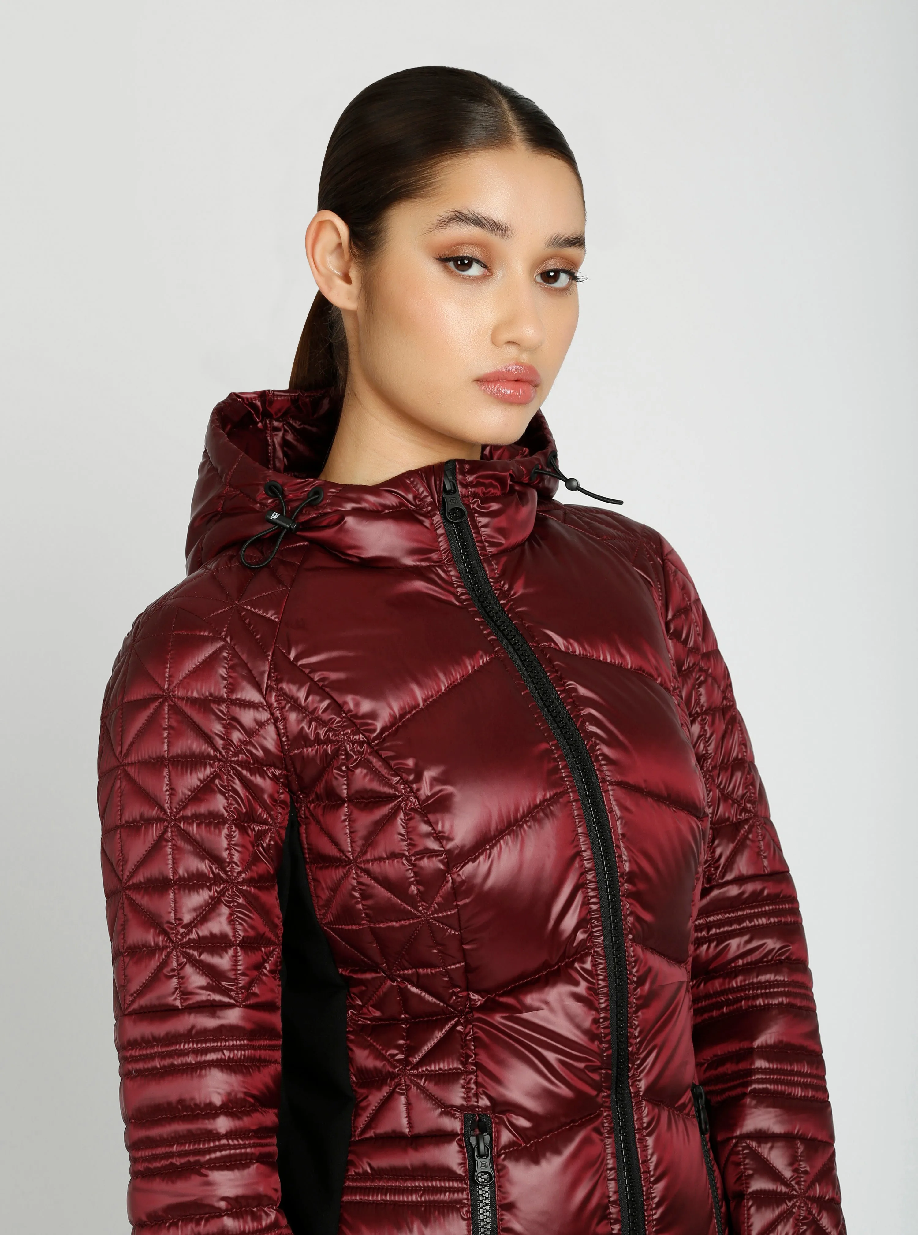 Lightweight Hooded Packable Mid Length Puffer