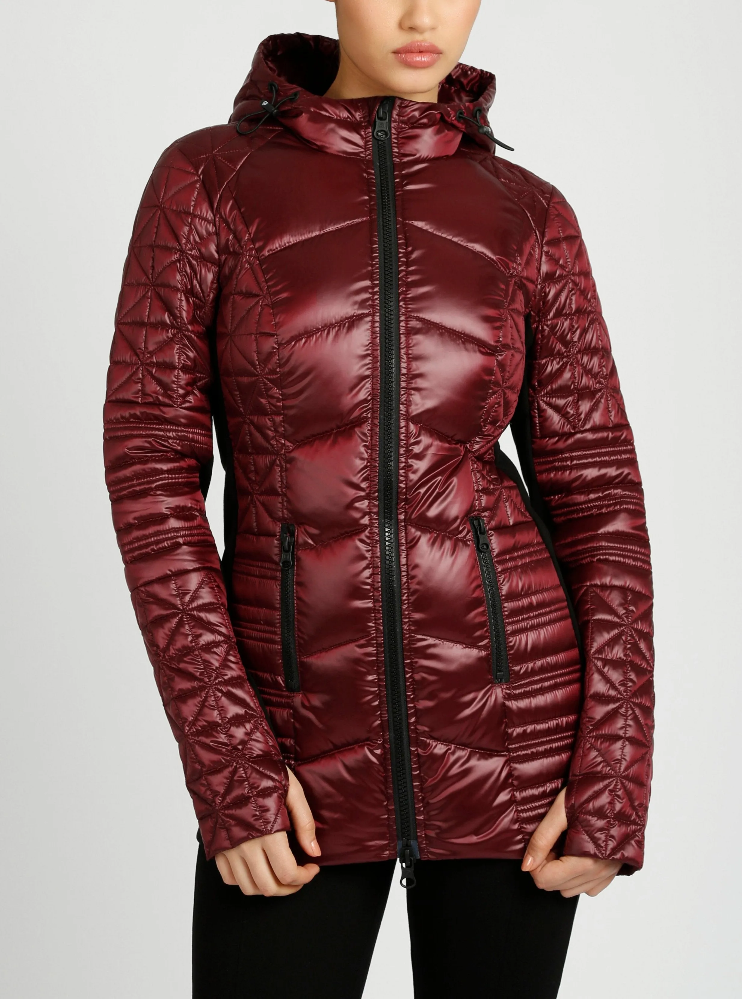 Lightweight Hooded Packable Mid Length Puffer
