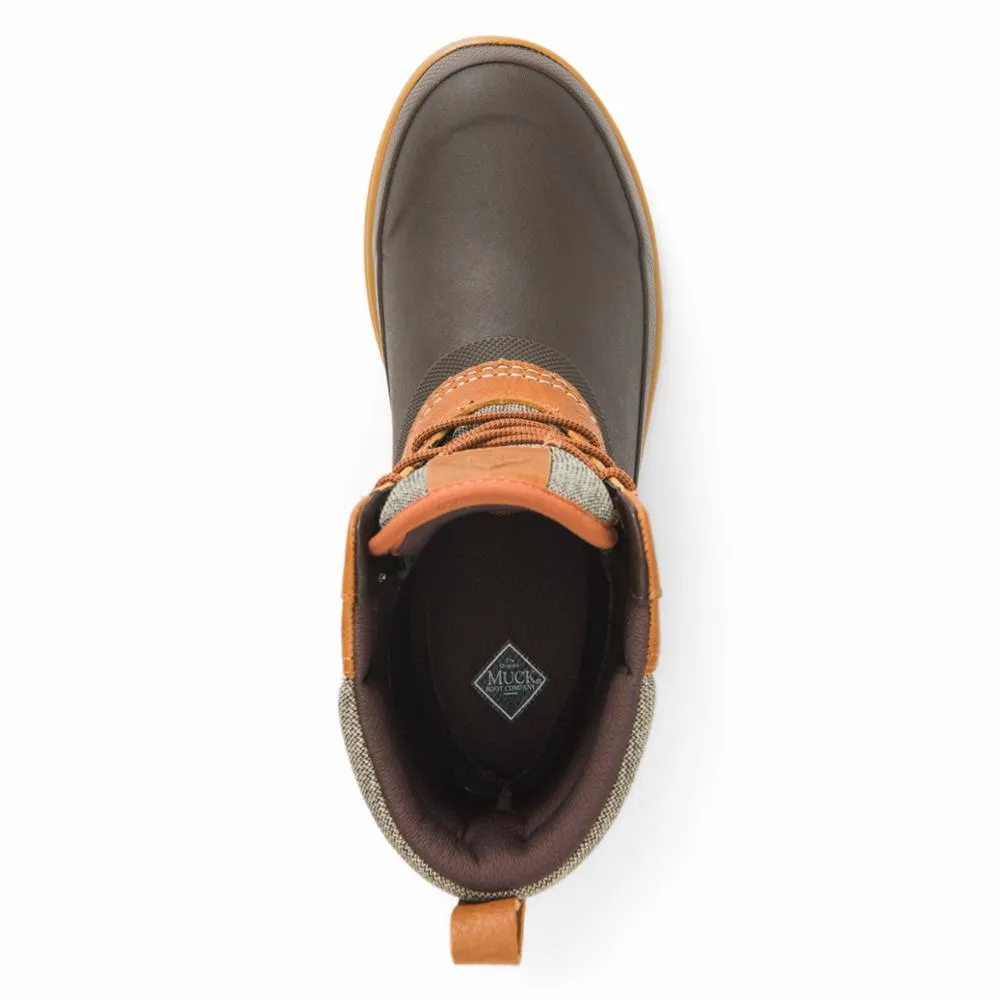 Muck Footwear Women ORIGINALS LEATHER DUCK LACE TAN/DKBROWNLEATHER