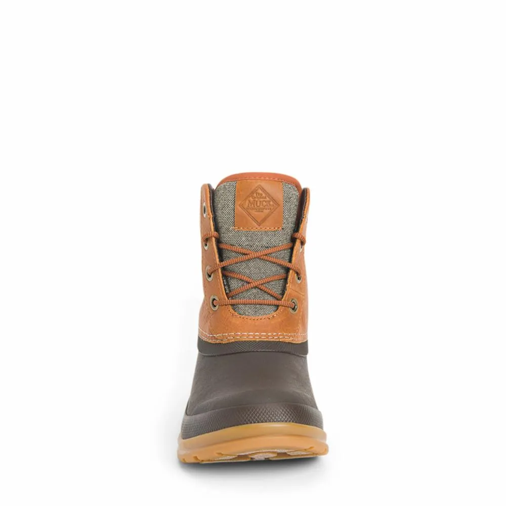 Muck Footwear Women ORIGINALS LEATHER DUCK LACE TAN/DKBROWNLEATHER