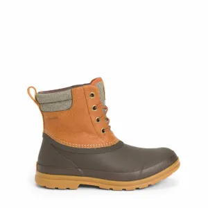 Muck Footwear Women ORIGINALS LEATHER DUCK LACE TAN/DKBROWNLEATHER
