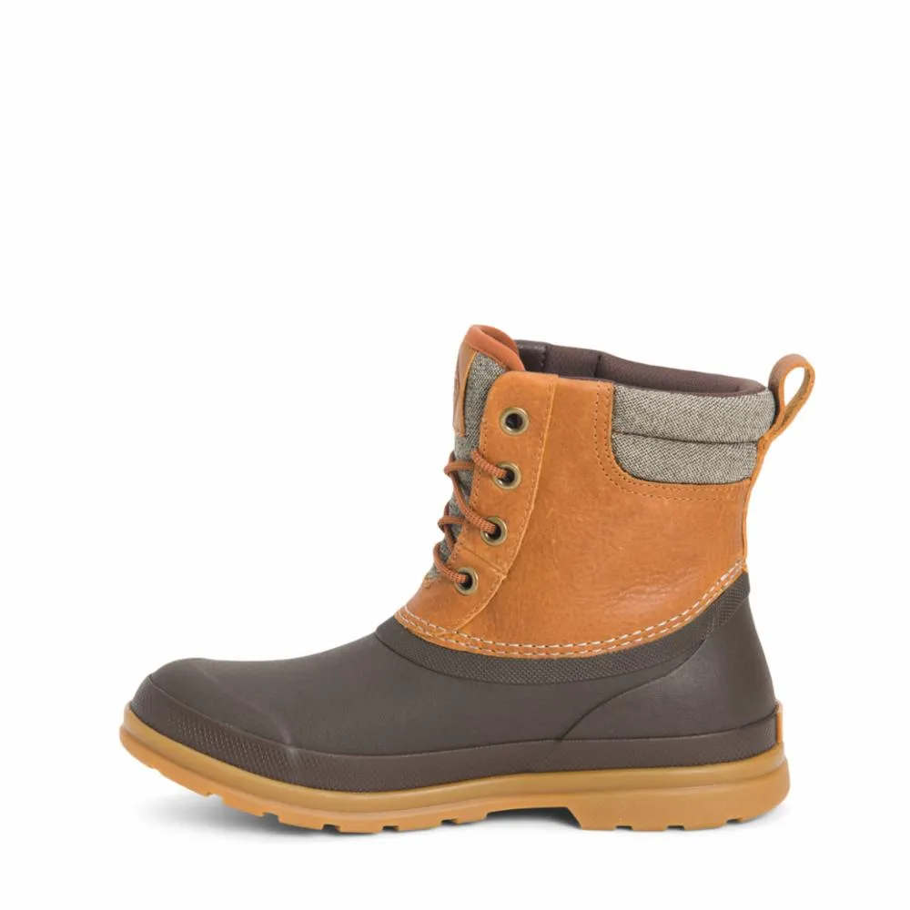 Muck Footwear Women ORIGINALS LEATHER DUCK LACE TAN/DKBROWNLEATHER