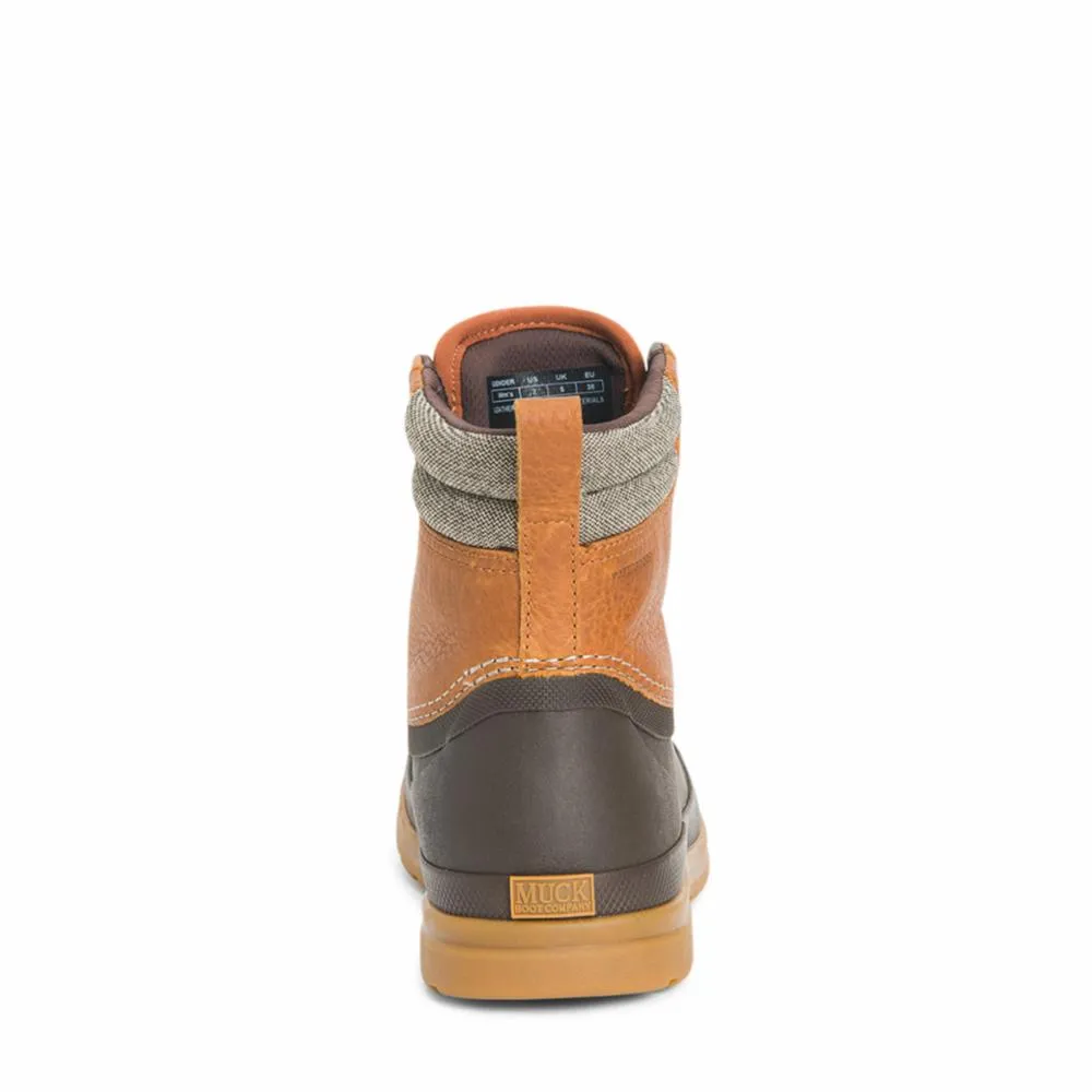 Muck Footwear Women ORIGINALS LEATHER DUCK LACE TAN/DKBROWNLEATHER