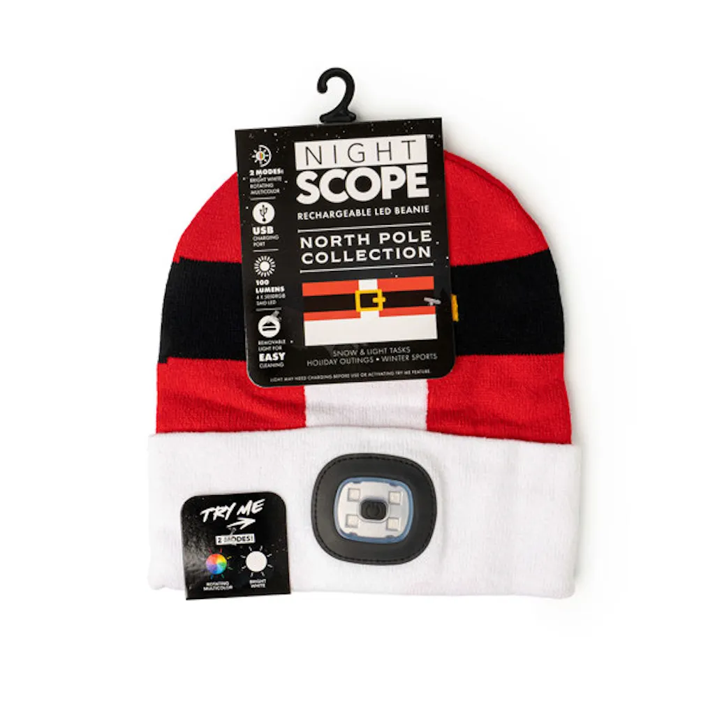 Night Scope North Pole Rechargeable LED Beanie