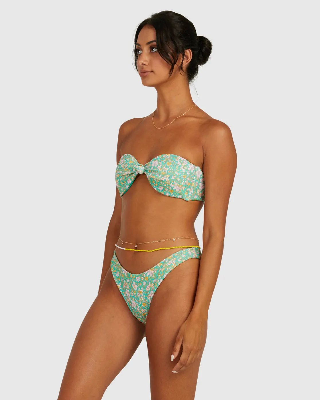 Petal Bandeau Bikini Top - Spearmint