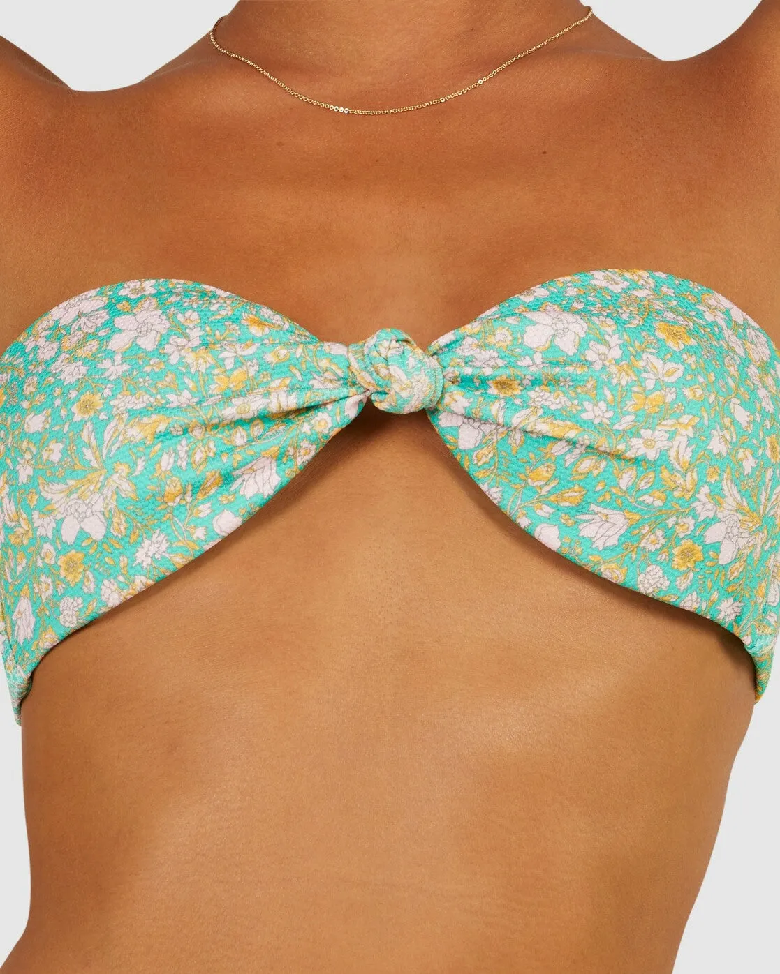 Petal Bandeau Bikini Top - Spearmint