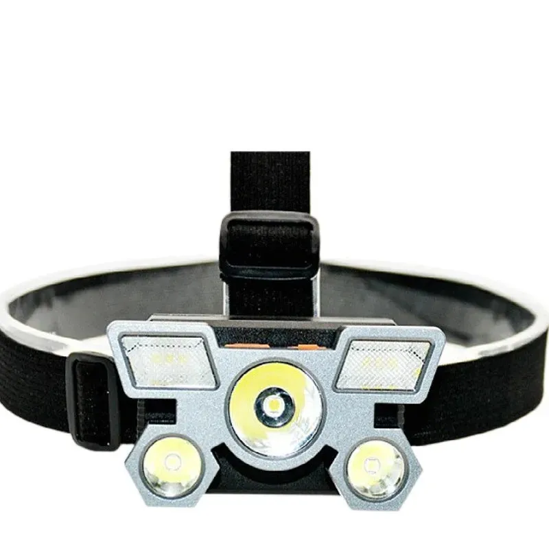 Rechargeable Five LED Headlight Flashlight for Fishing Led Headlamp Camping Headlights Strong Light Super Bright Lamp Flashlight