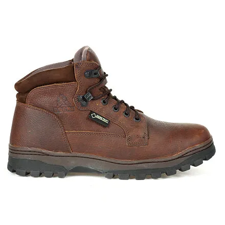 Rocky Men's 5" Outback Waterproof Plain Toe Outdoor Boot - Brown RKS0389