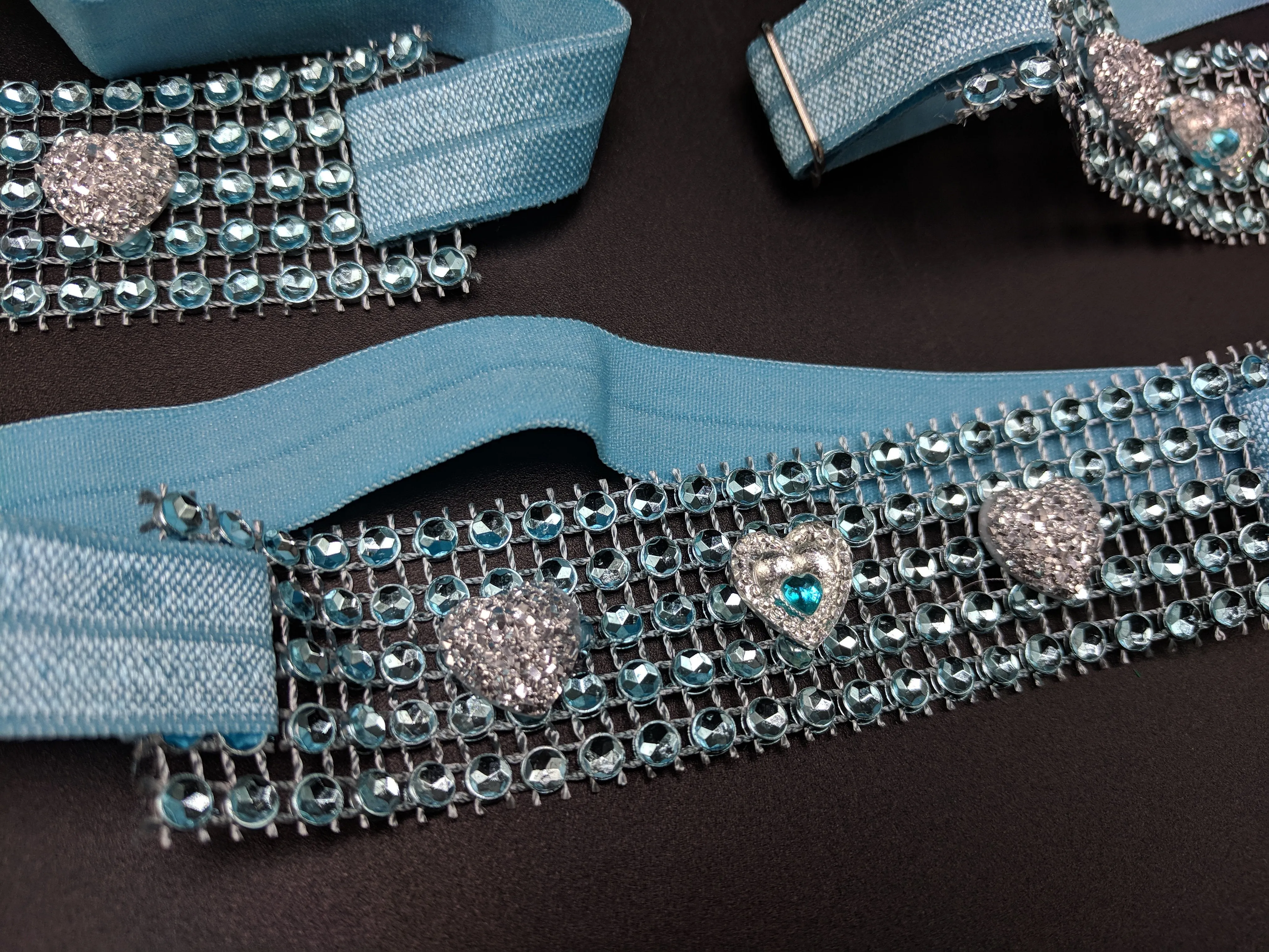 Sparkle Wrap Collars-Love & Hearts