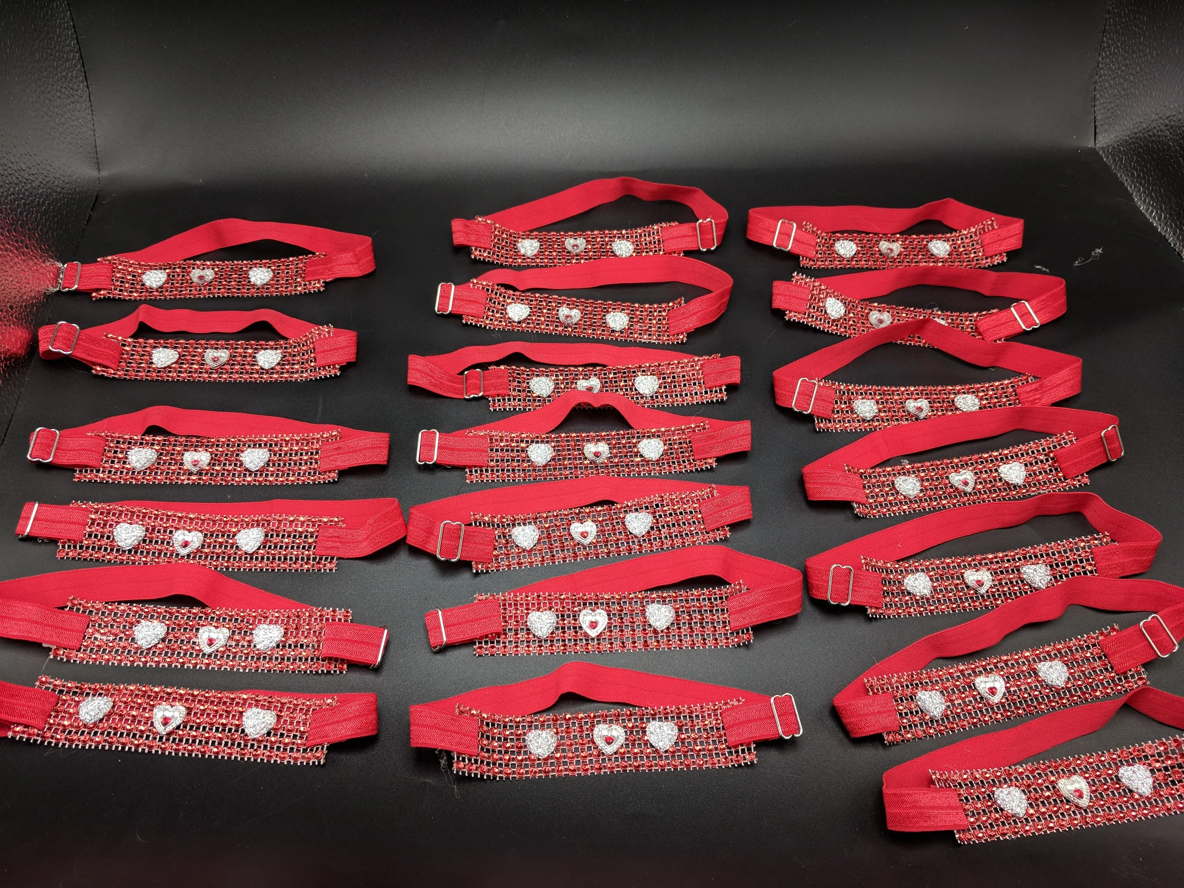 Sparkle Wrap Collars-Love & Hearts