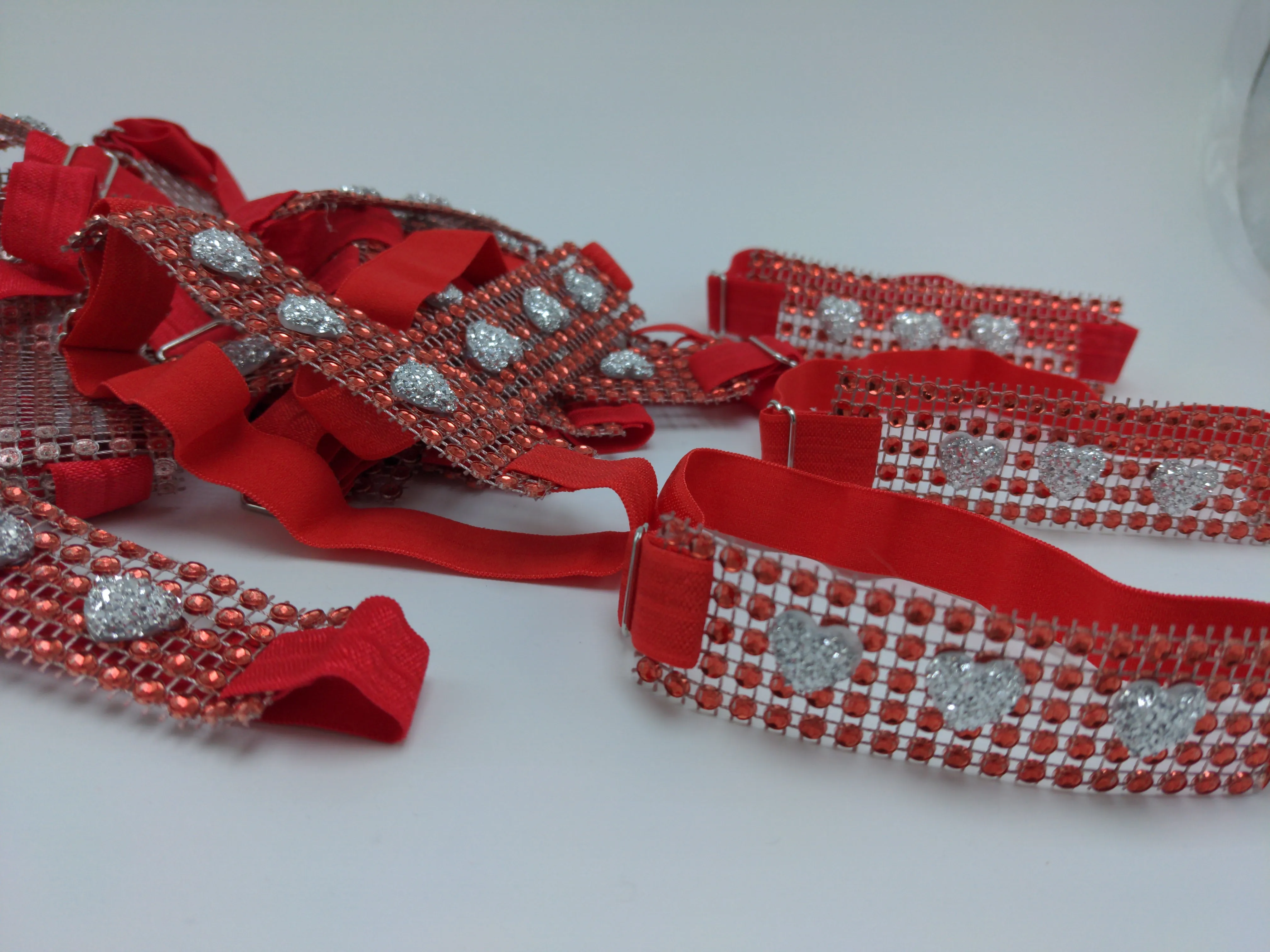 Sparkle Wrap Collars-Love & Hearts
