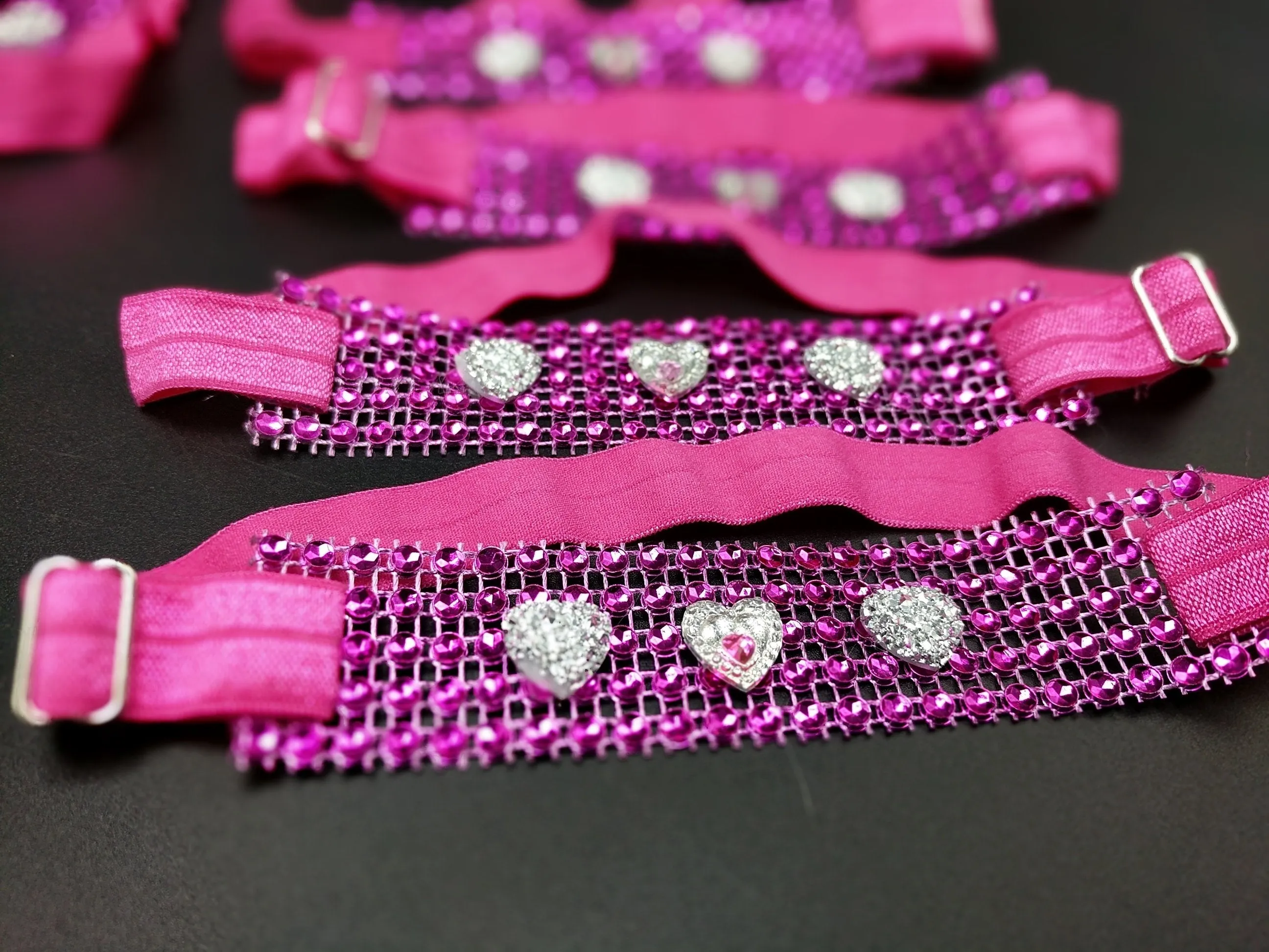Sparkle Wrap Collars-Love & Hearts