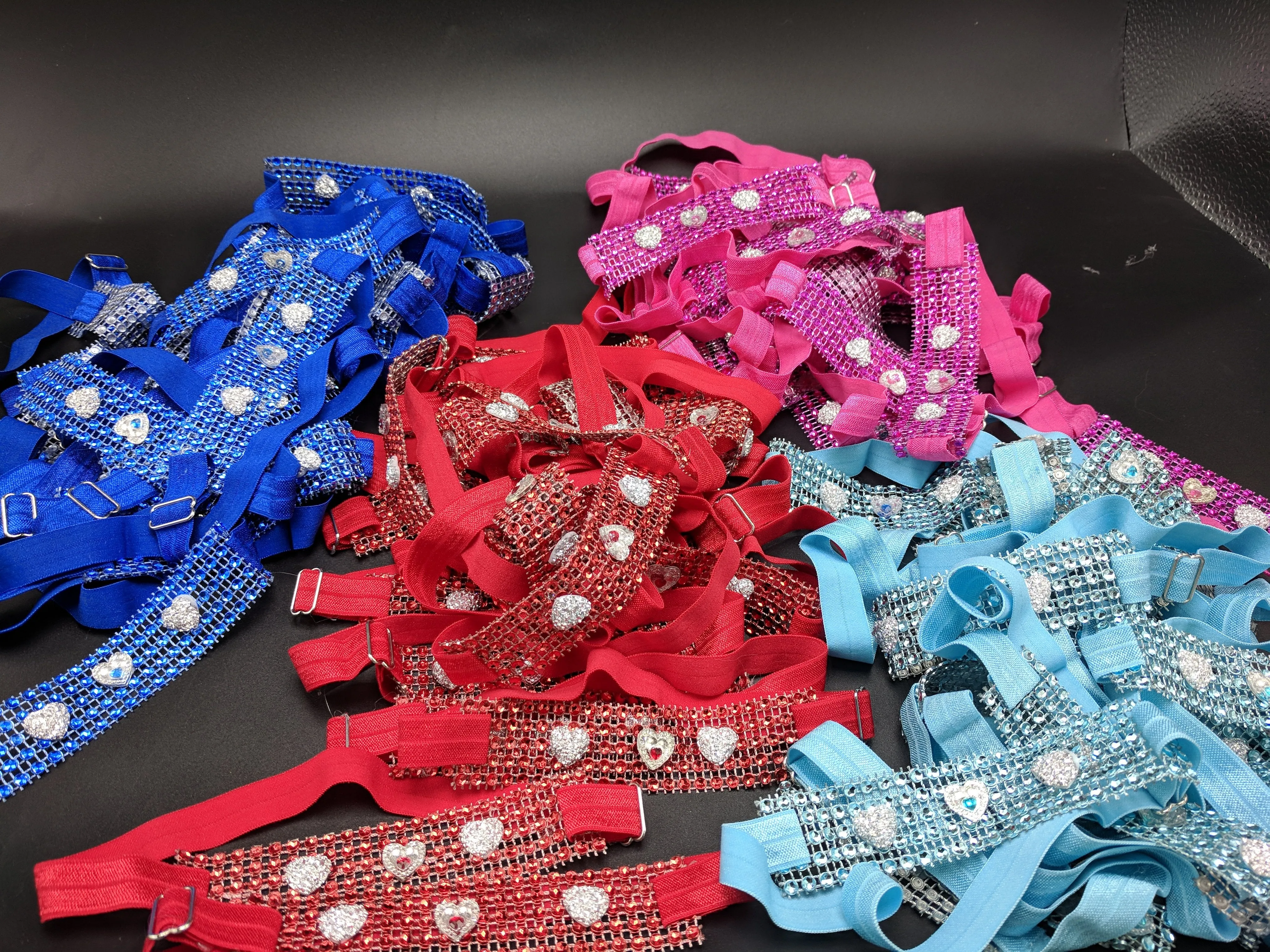 Sparkle Wrap Collars-Love & Hearts
