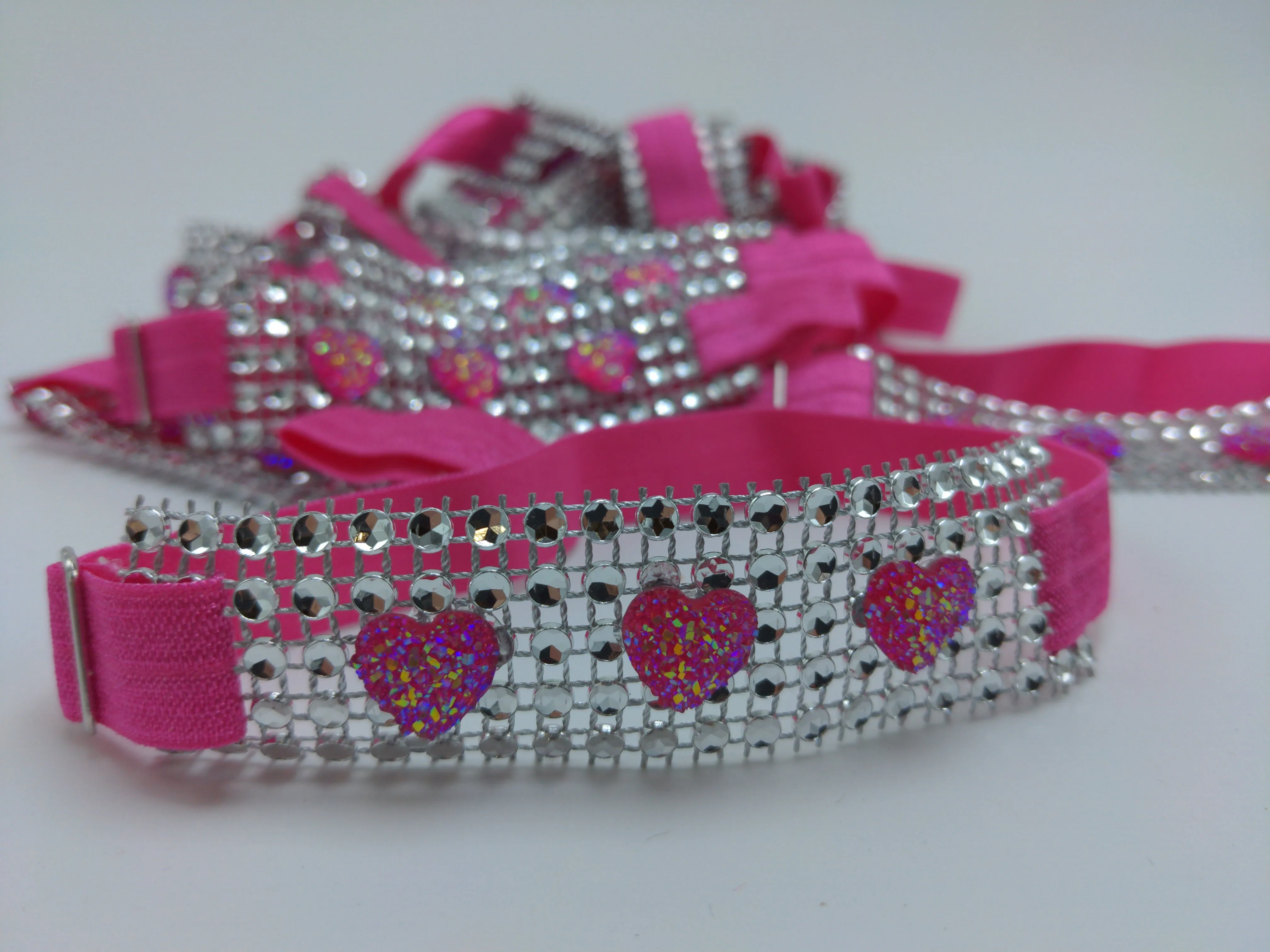 Sparkle Wrap Collars-Love & Hearts